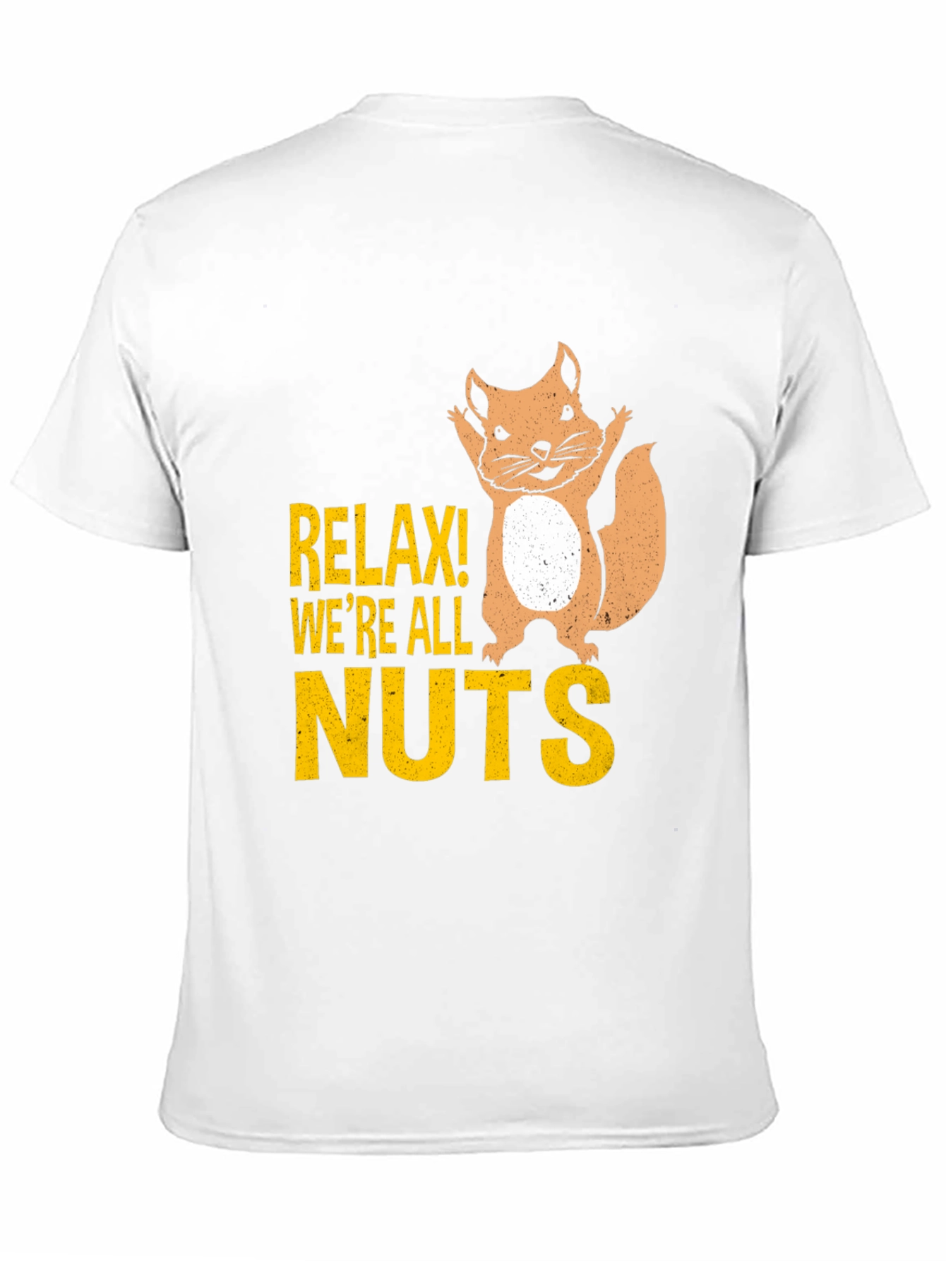 Black Relax! We're All Nuts Graphic Tee - Black view 11