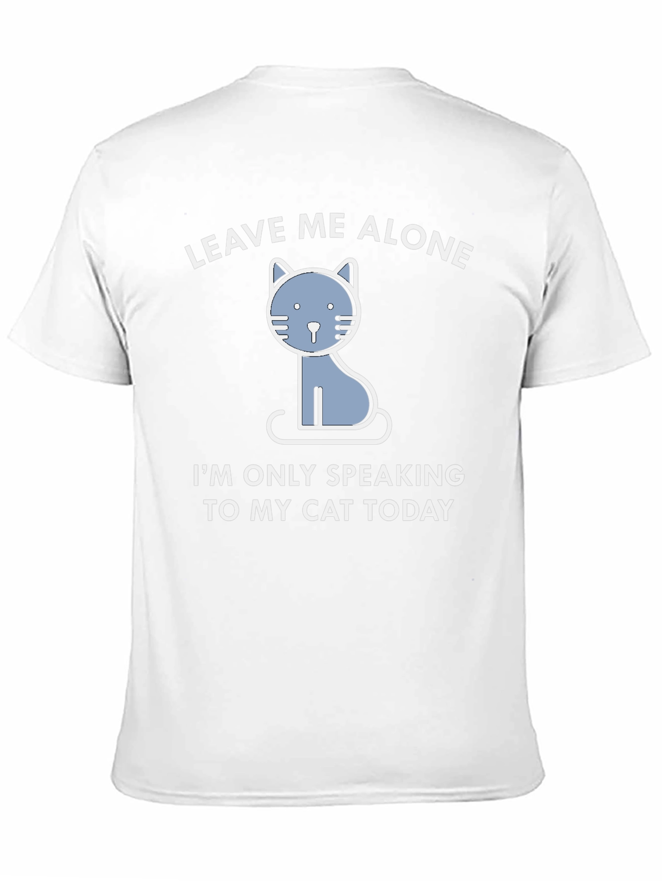 Black Leave Me Alone Cat T-Shirt - Funny Graphic Tee view 11