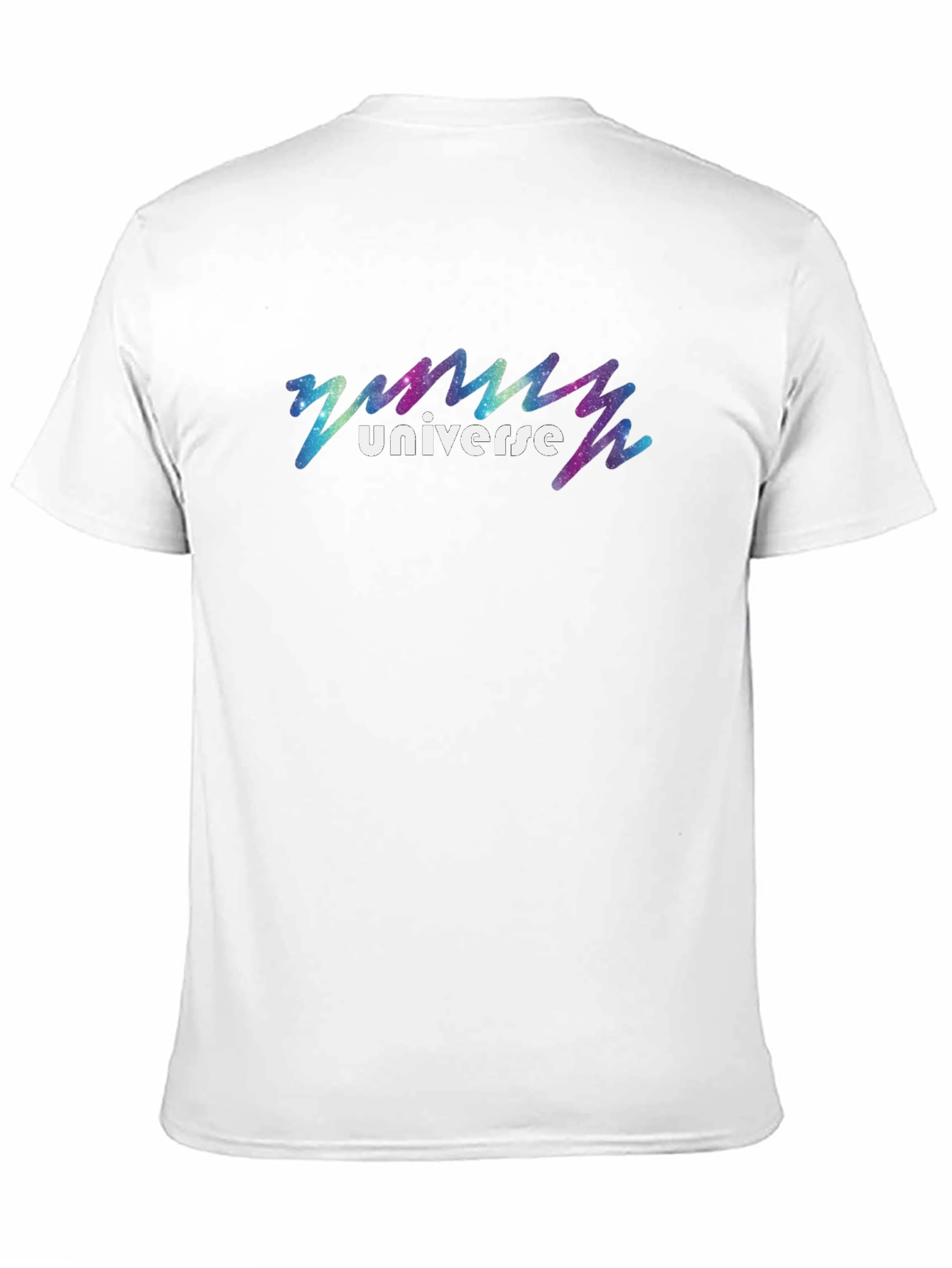 Black Universe Galaxy Graphic Black T-Shirt view 11