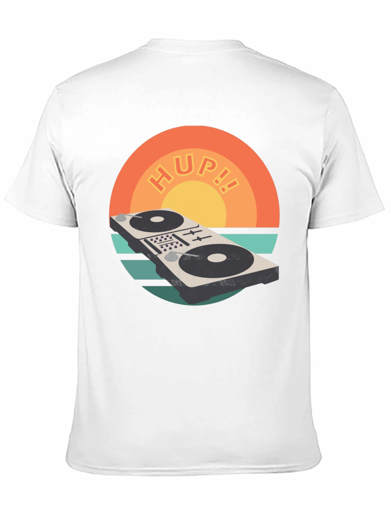 Black Retro DJ Mixer T-Shirt - HUP!! Graphic Tee view 11