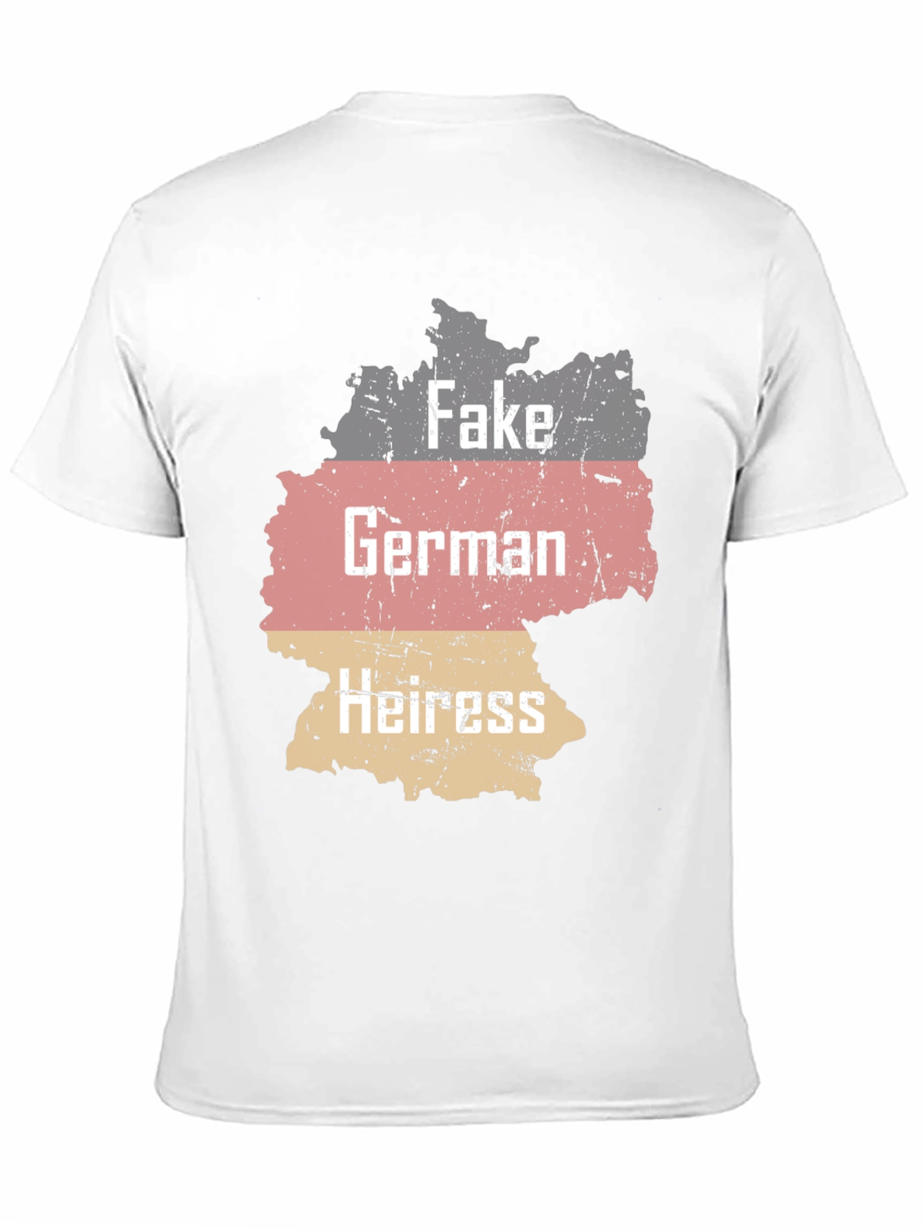 Black Fake German Heiress T-Shirt Funny Sarcastic Tee view 11