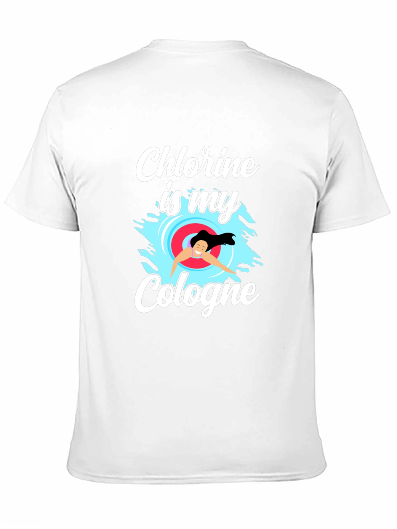 Black Chlorine Is My Cologne T-Shirt - Swimmer Gift view 11