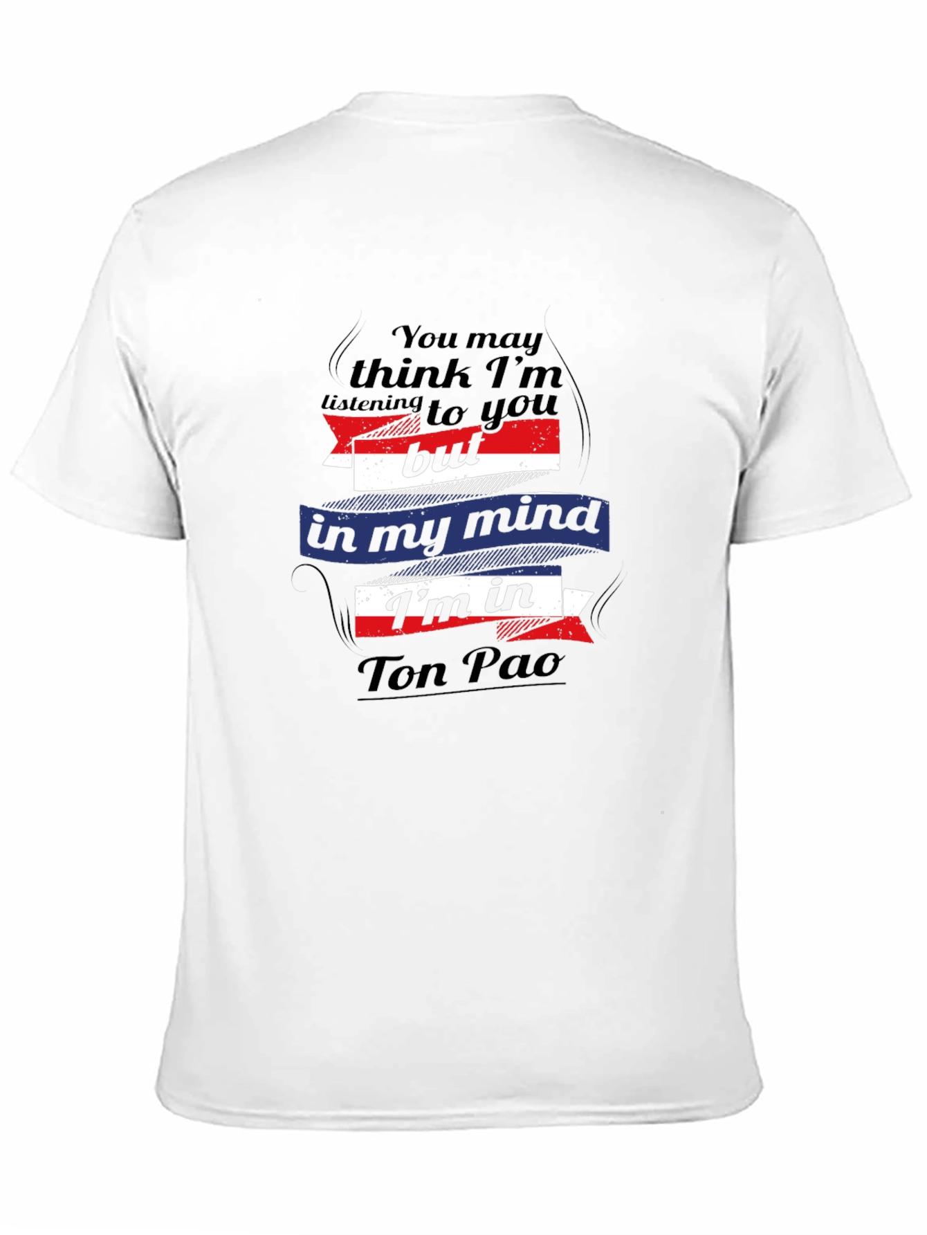 Black Ton Pao Mind T-Shirt - Novelty Graphic Tee view 11