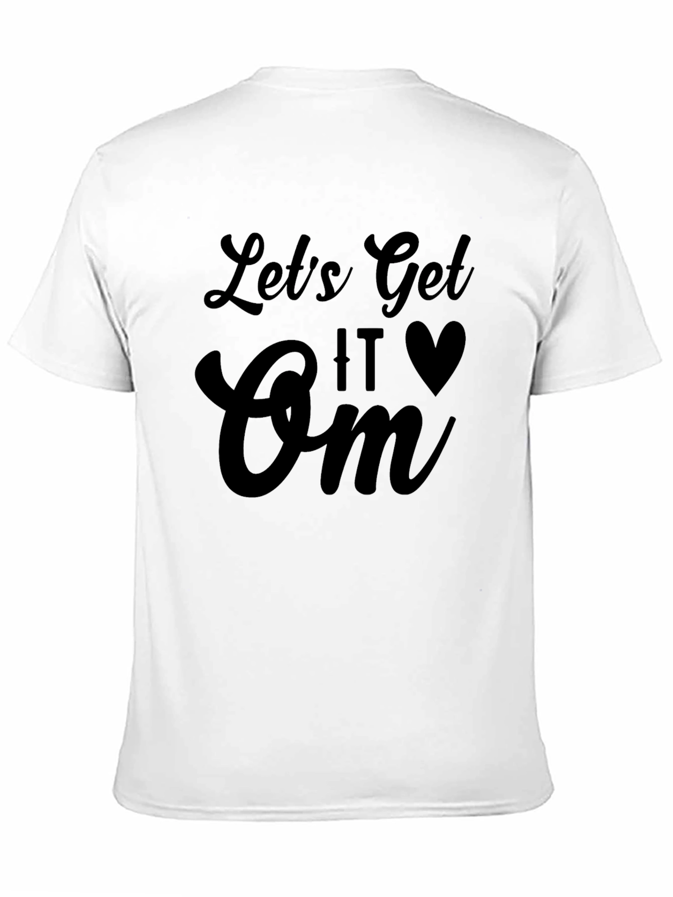 Black Let's Get It Om T-Shirt Black Unisex view 11