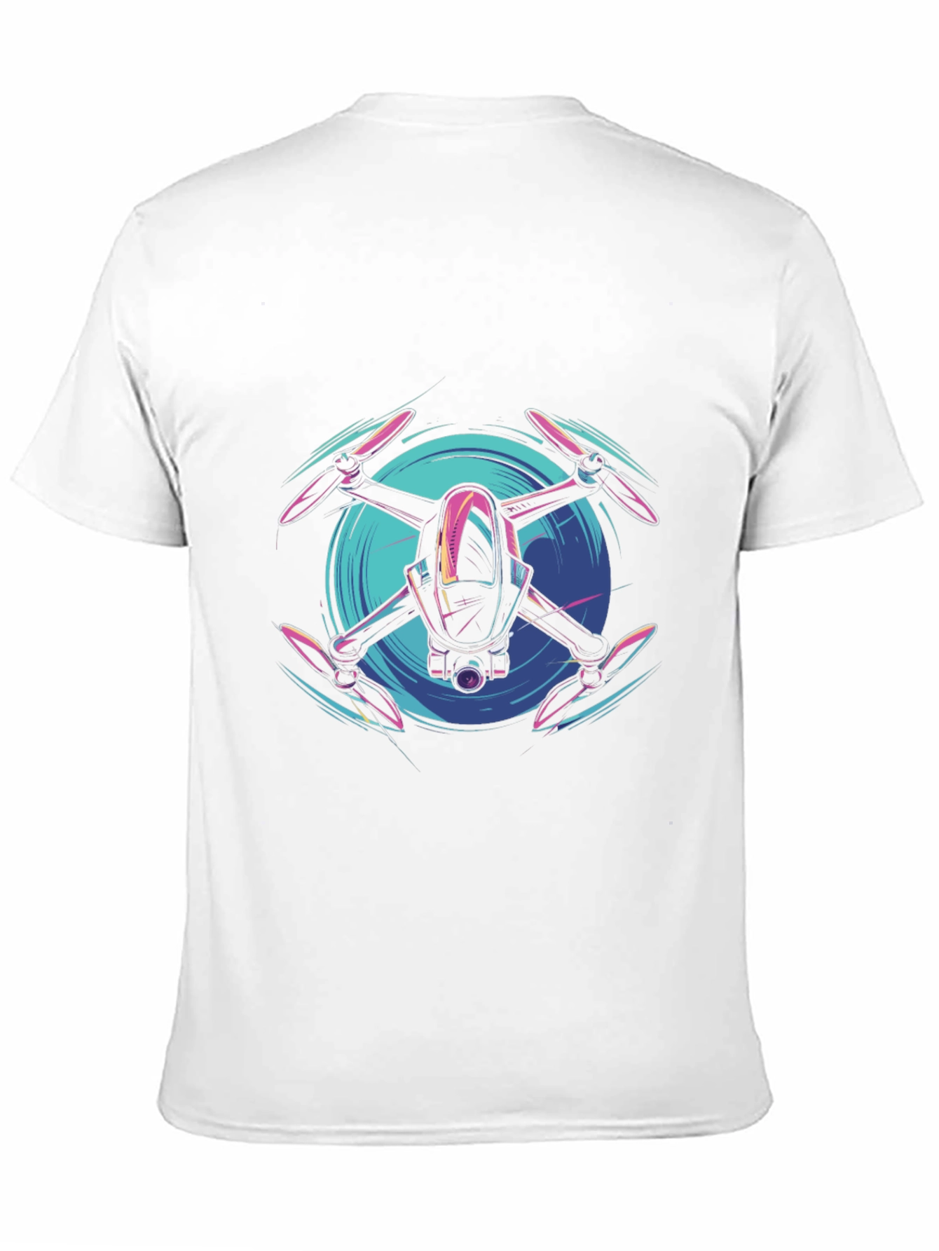 Black Drone Graphic Tee - Modern Tech Style view 11