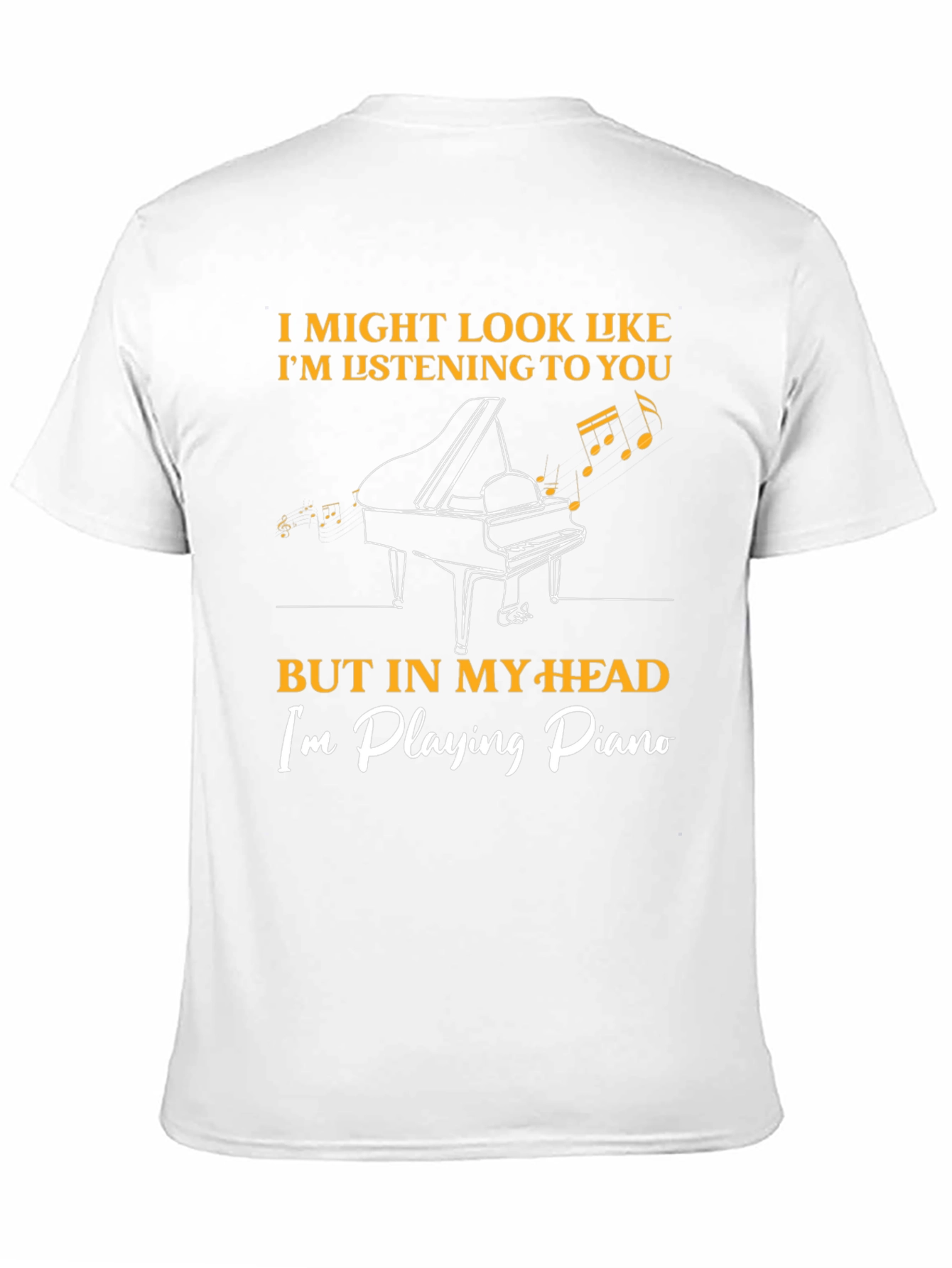 Black Piano Player T-Shirt - Musician Humor Tee view 11