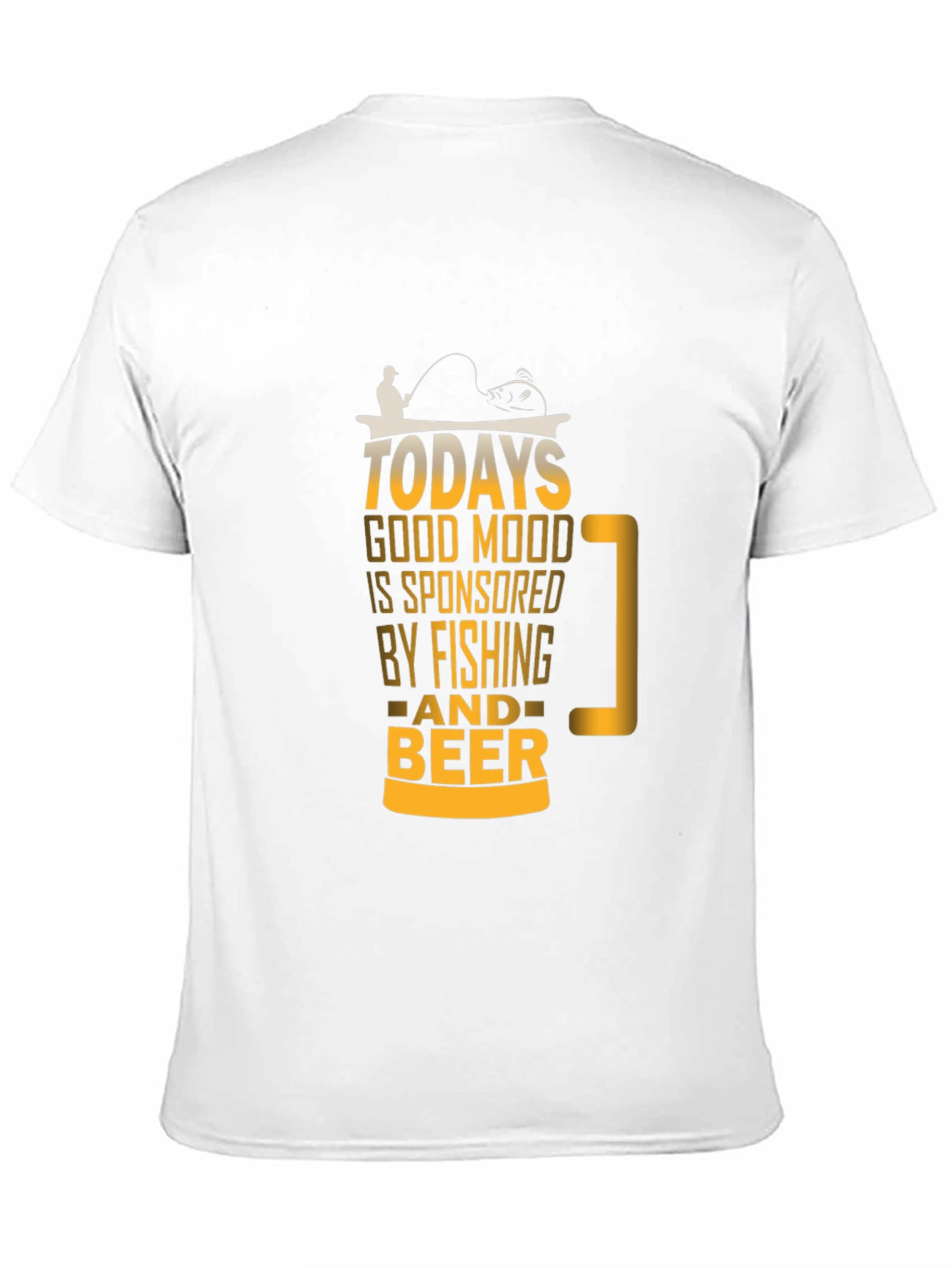 Black Fishing and Beer T-Shirt - Today's Good Mood view 11