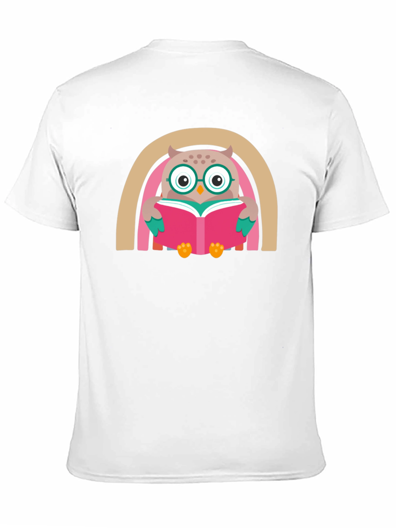 Black Owl Reading Book Graphic T-Shirt view 11