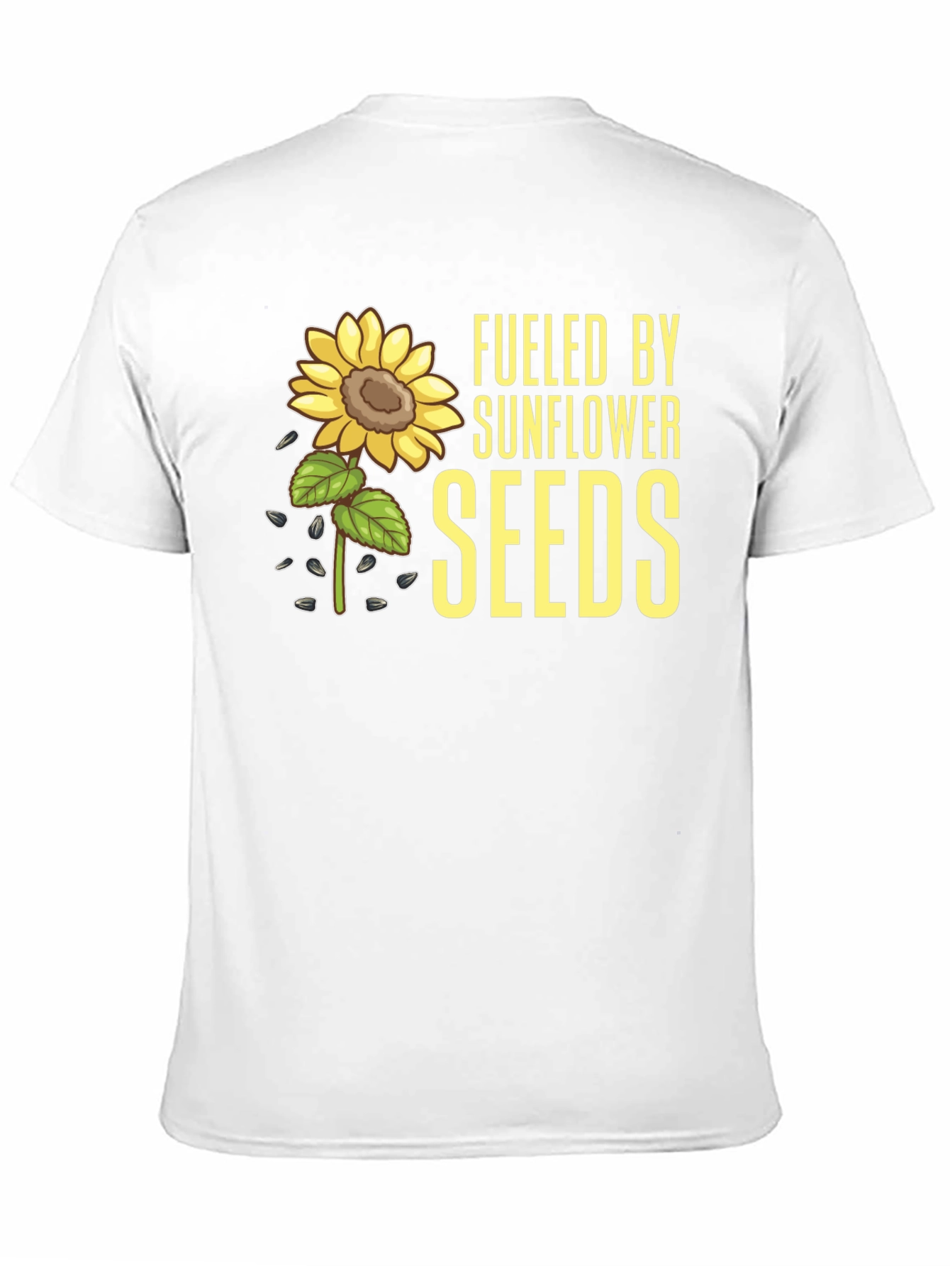 Sunflower Seeds Graphic Tee - Black Cotton T-Shirt - 11