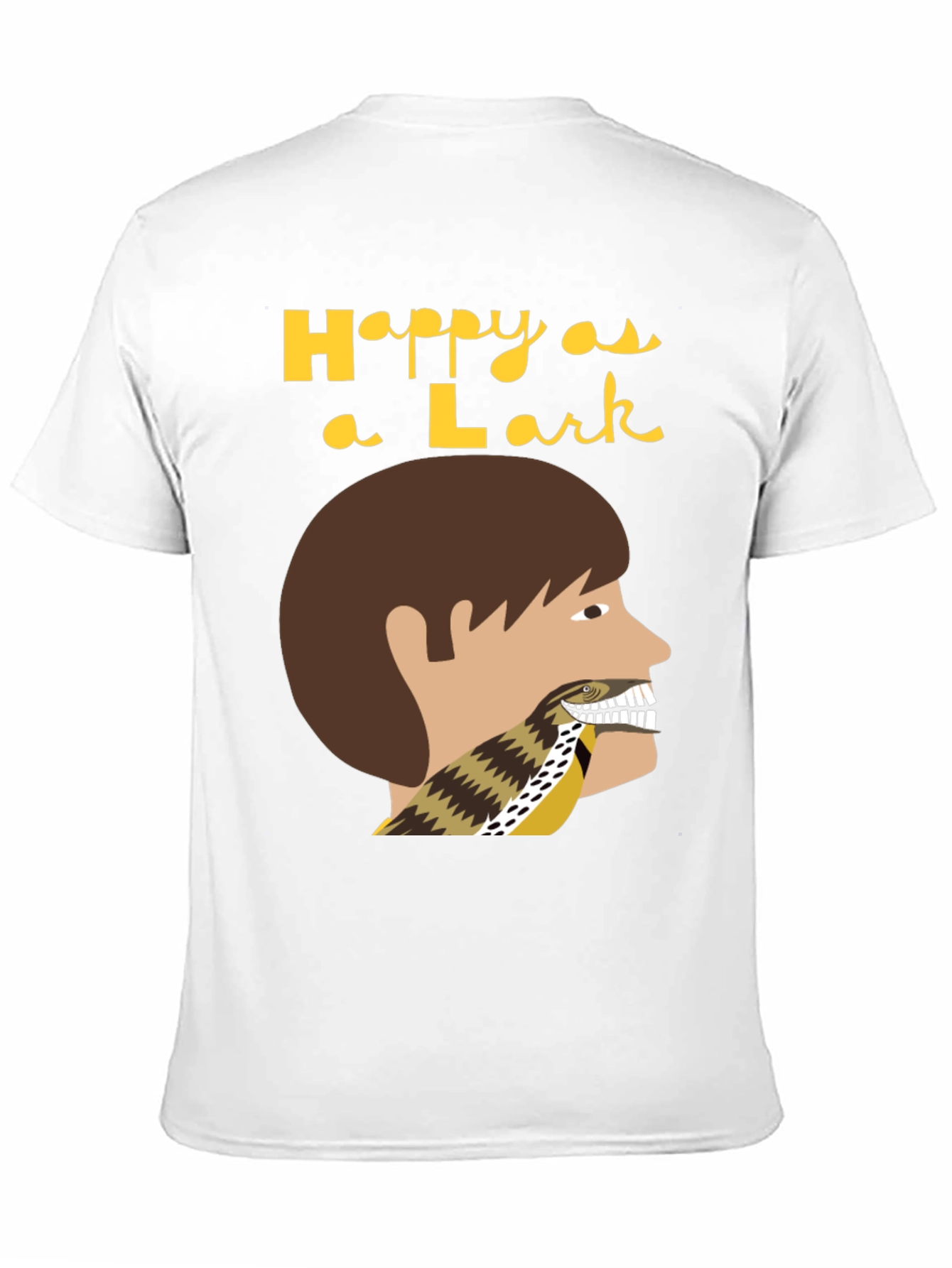 Black Happy as a Lark T-Shirt view 11