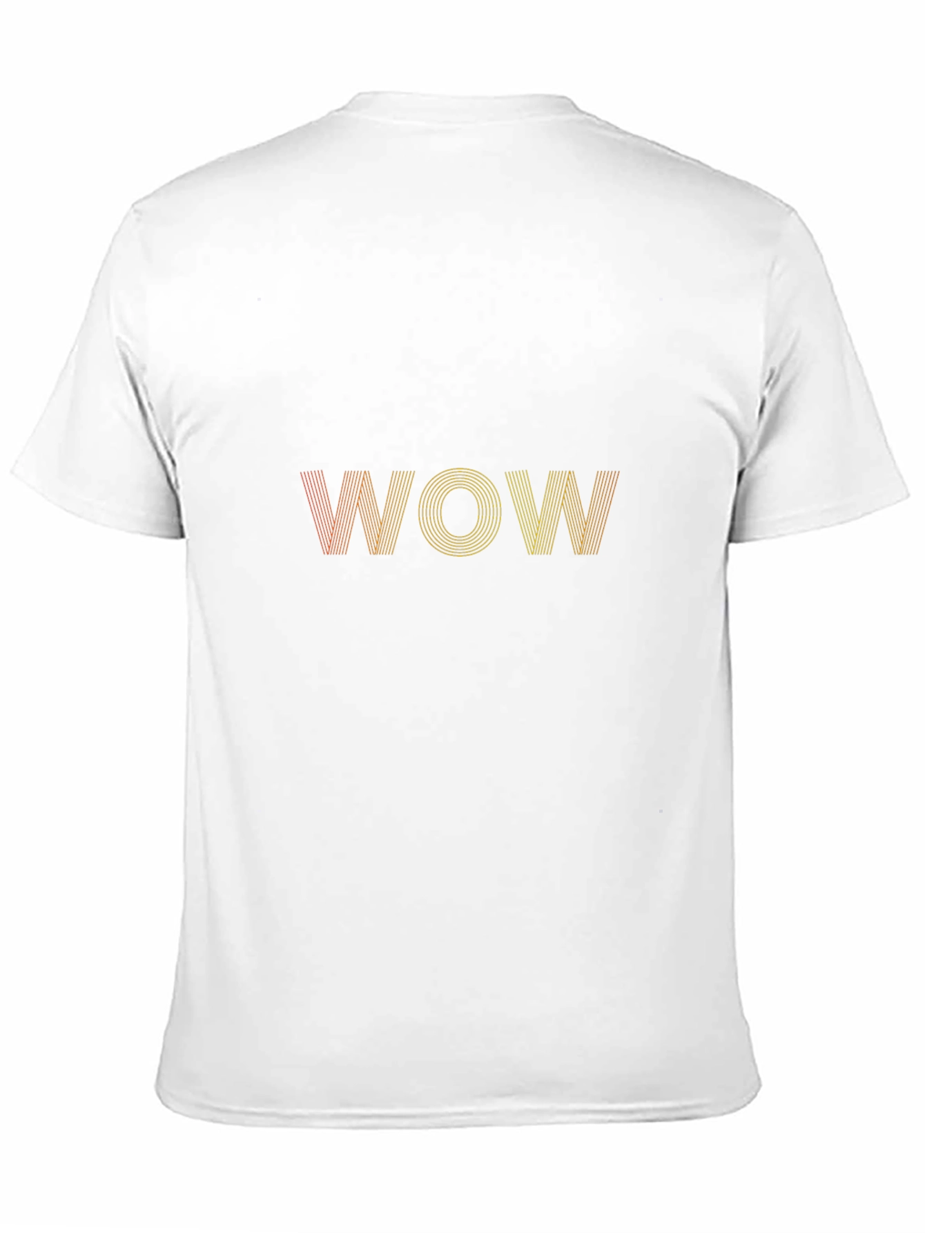 Black WOW Graphic Tee - Retro Style, Black Cotton Blend view 11