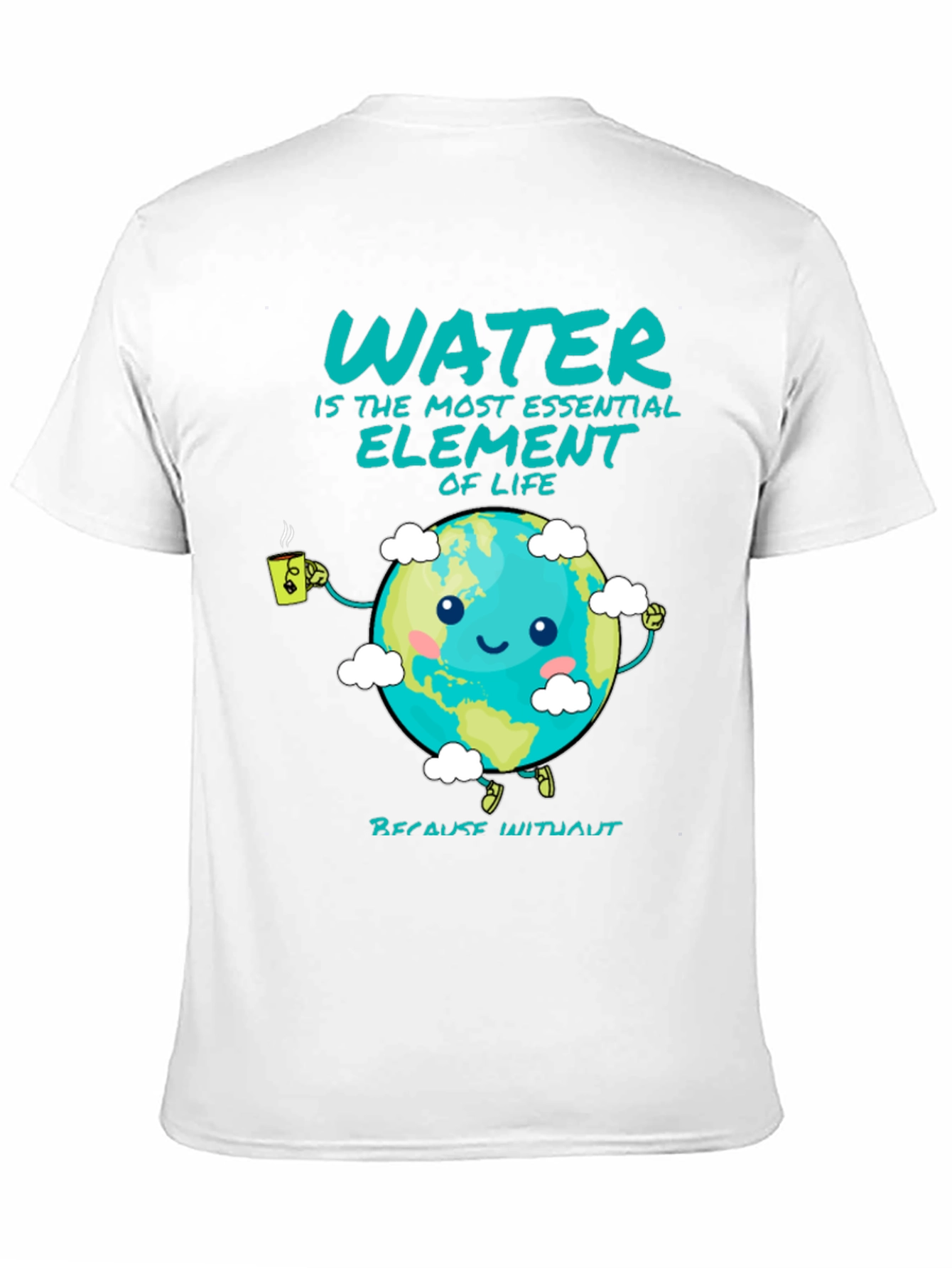 Black Essential Water Element Graphic Tee view 11