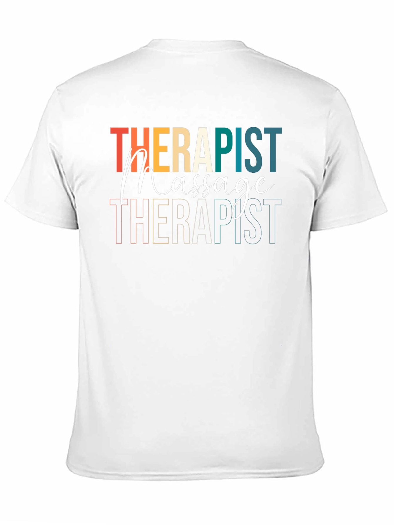 Black Massage Therapist T-Shirt Retro Design view 11