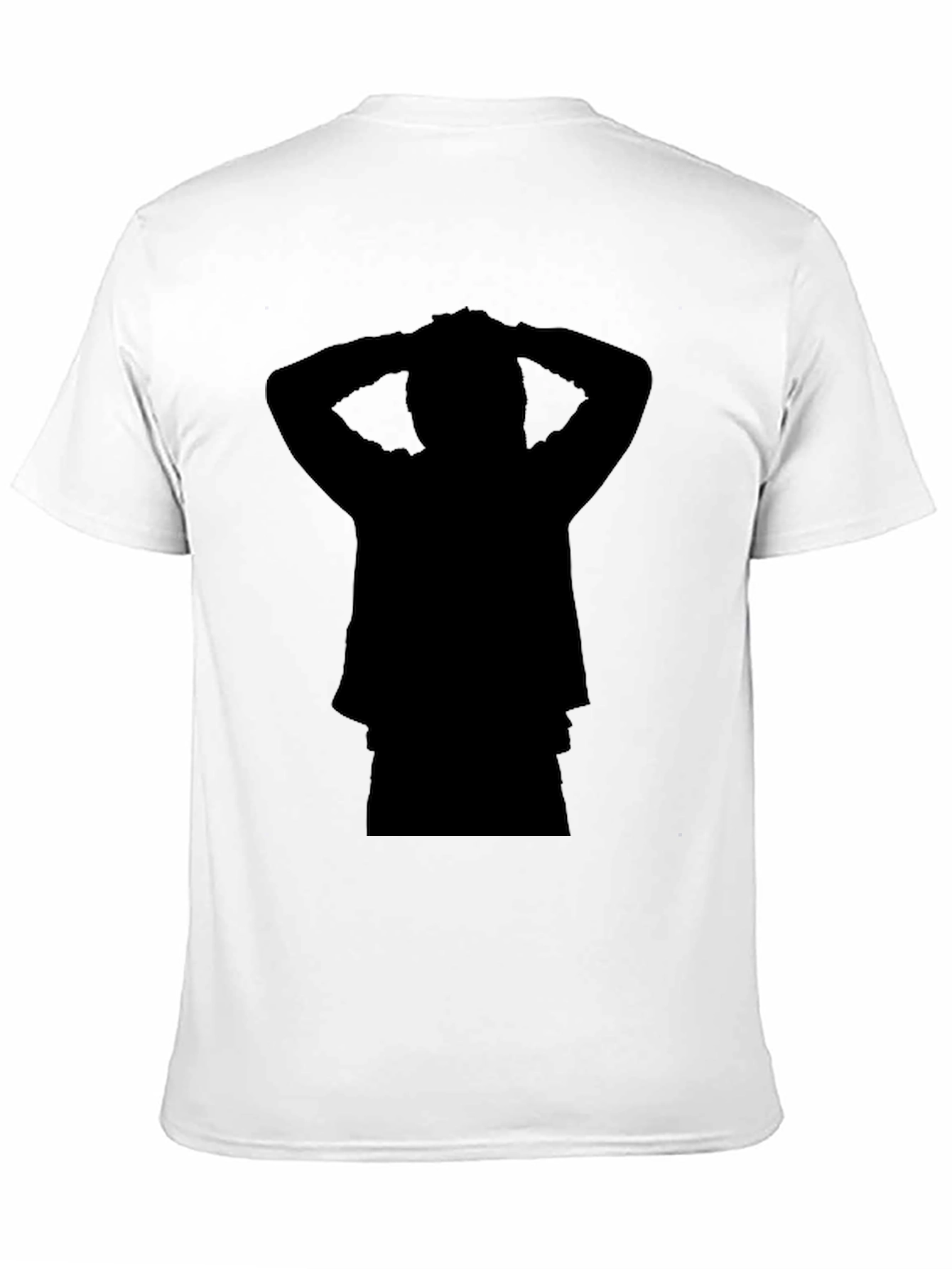 Black Silhouette Graphic Print Crew Neck T-Shirt view 11