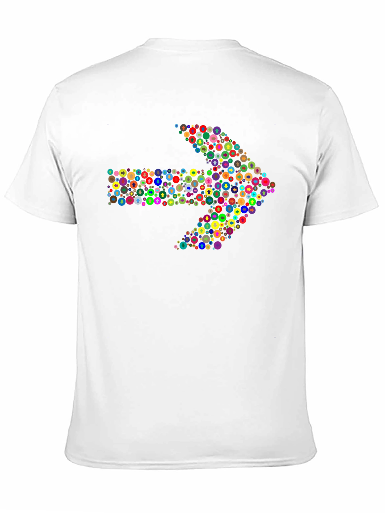 Black Colorful Arrow Graphic T-Shirt view 11