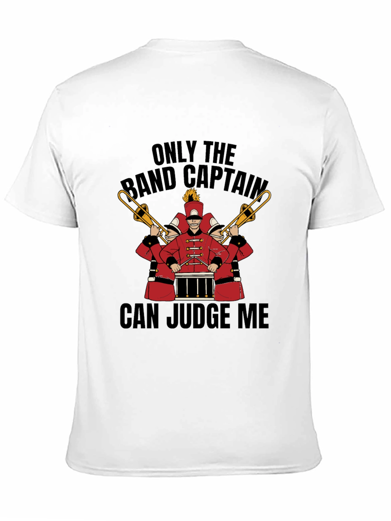 Black Band Captain Judge Me Graphic T-Shirt view 11