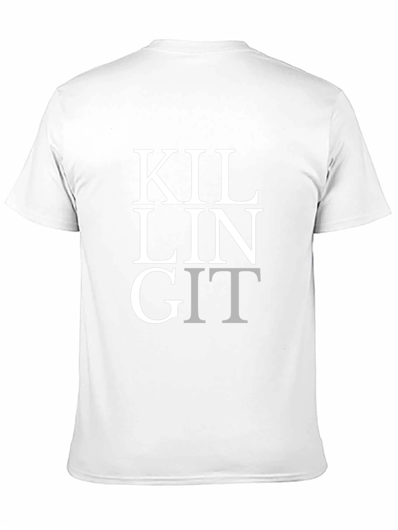 Black Killing It T-Shirt - Black Crew Neck Tee view 11