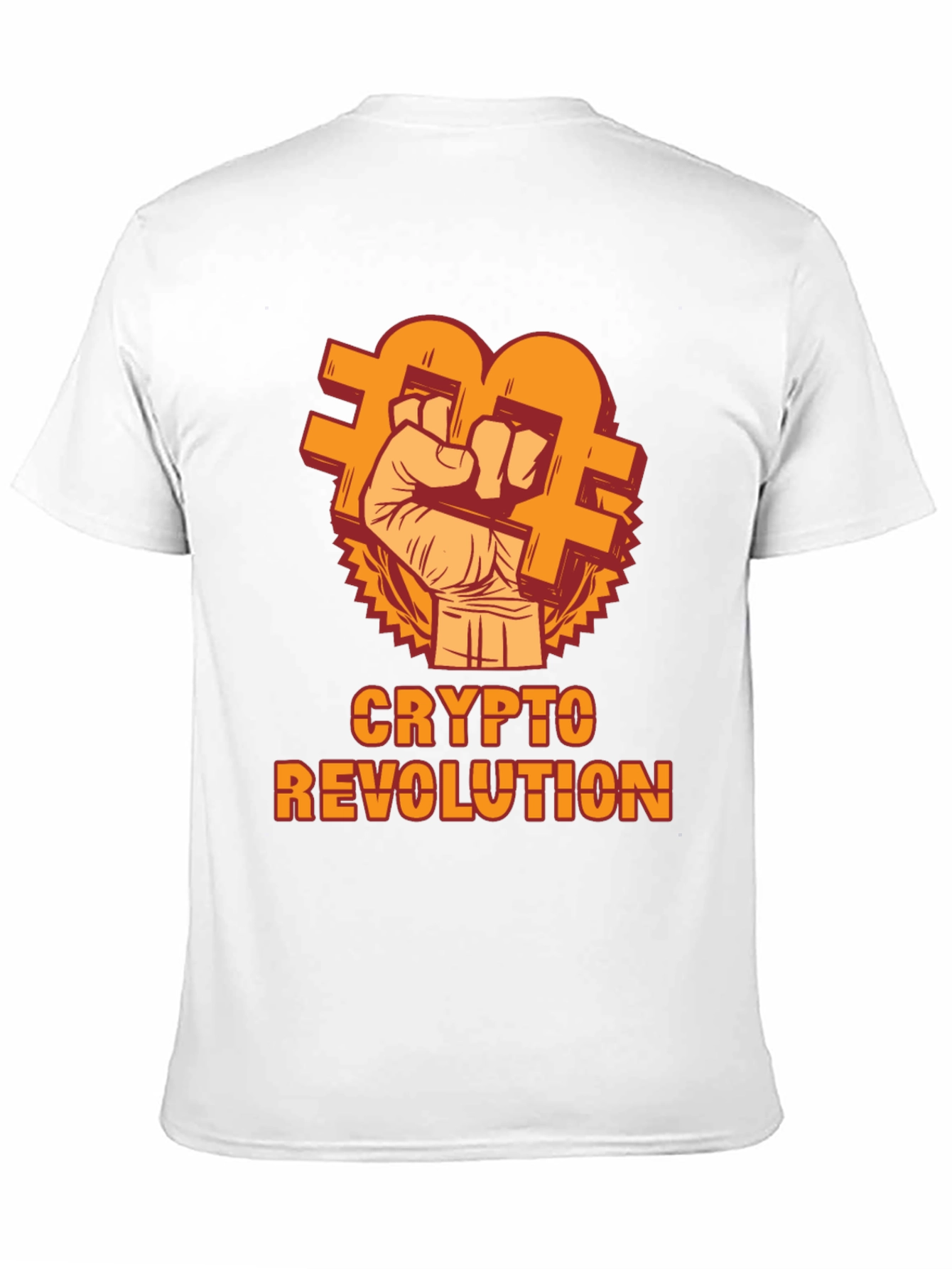 Crypto Revolution T-Shirt - Bitcoin Fist Design - 11