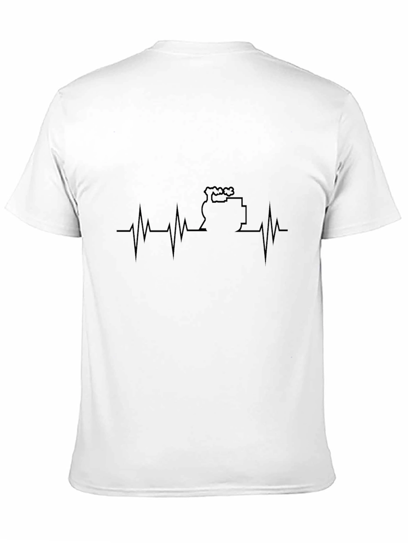 Black Coffee Lover's Heartbeat T-Shirt view 11