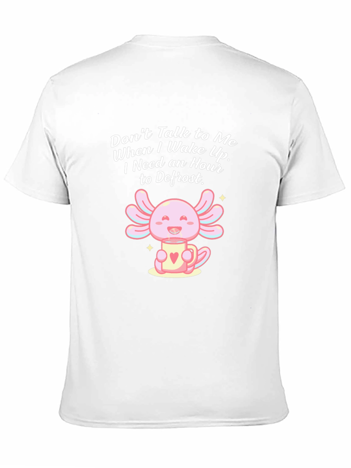 Black Funny "Don't Talk to Me" Axolotl Graphic T-Shirt view 11