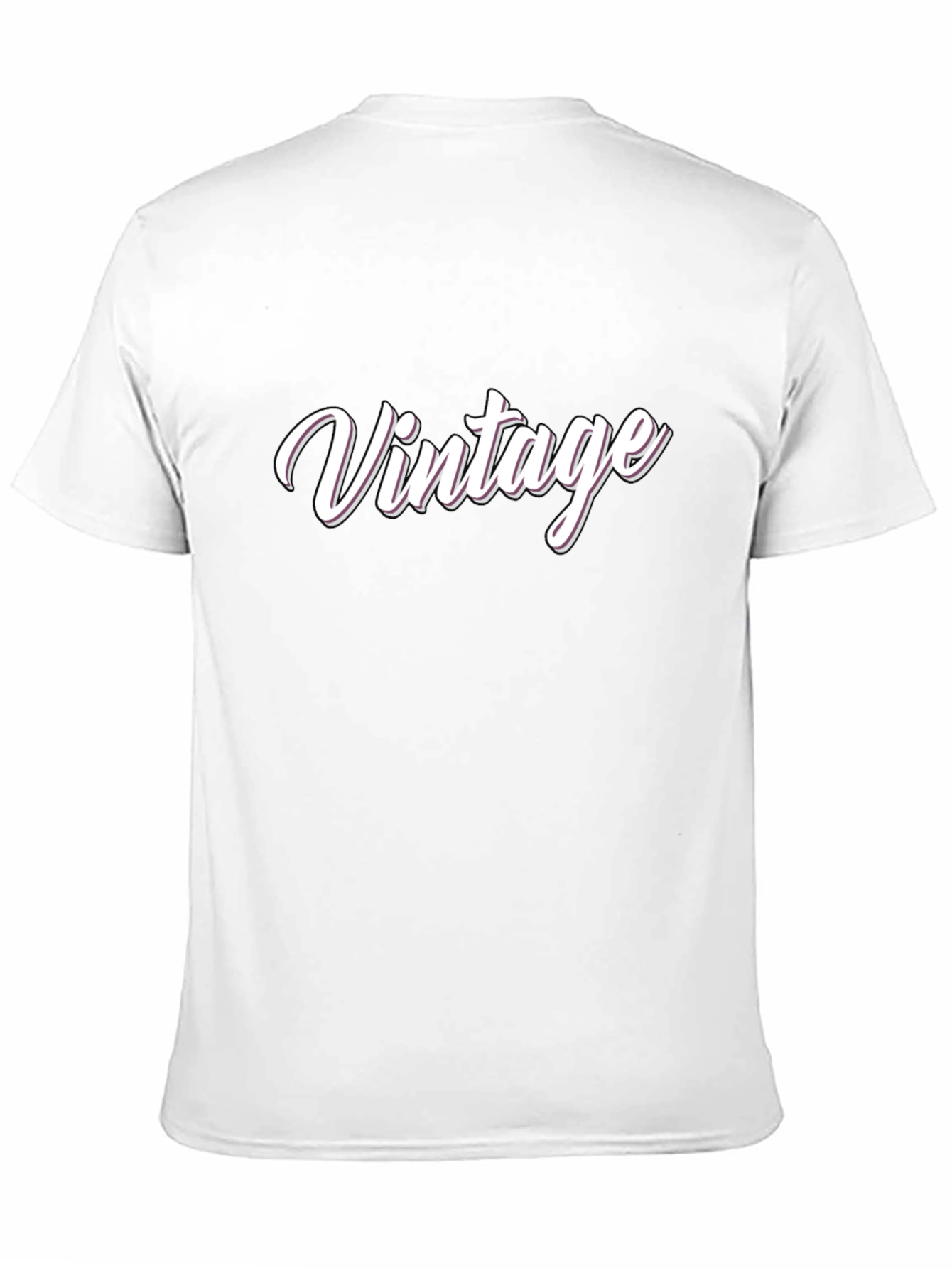 Black Vintage Style Black T-Shirt view 11