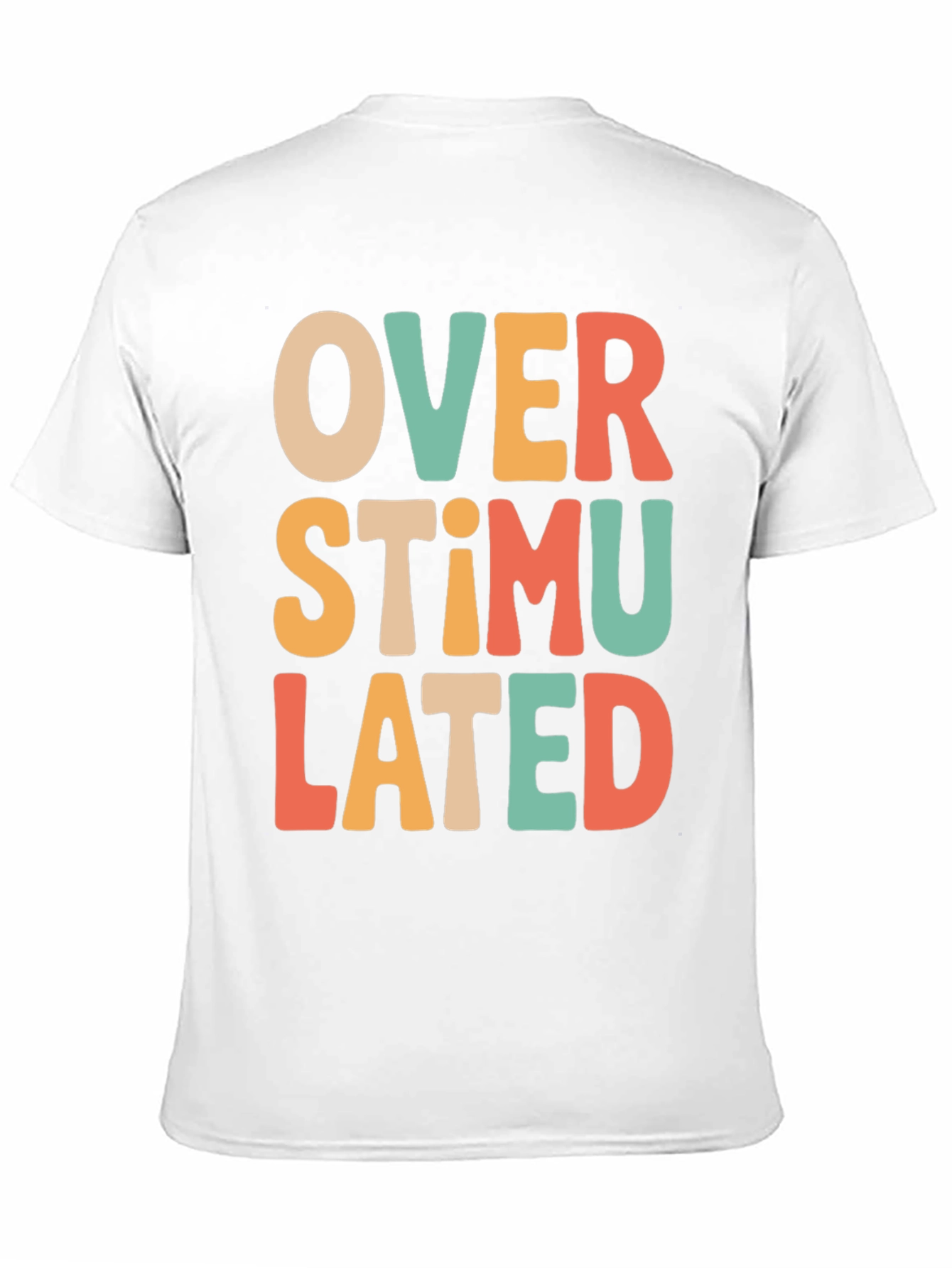 Black Overstimulated Retro T-Shirt - Comfort & Style view 11