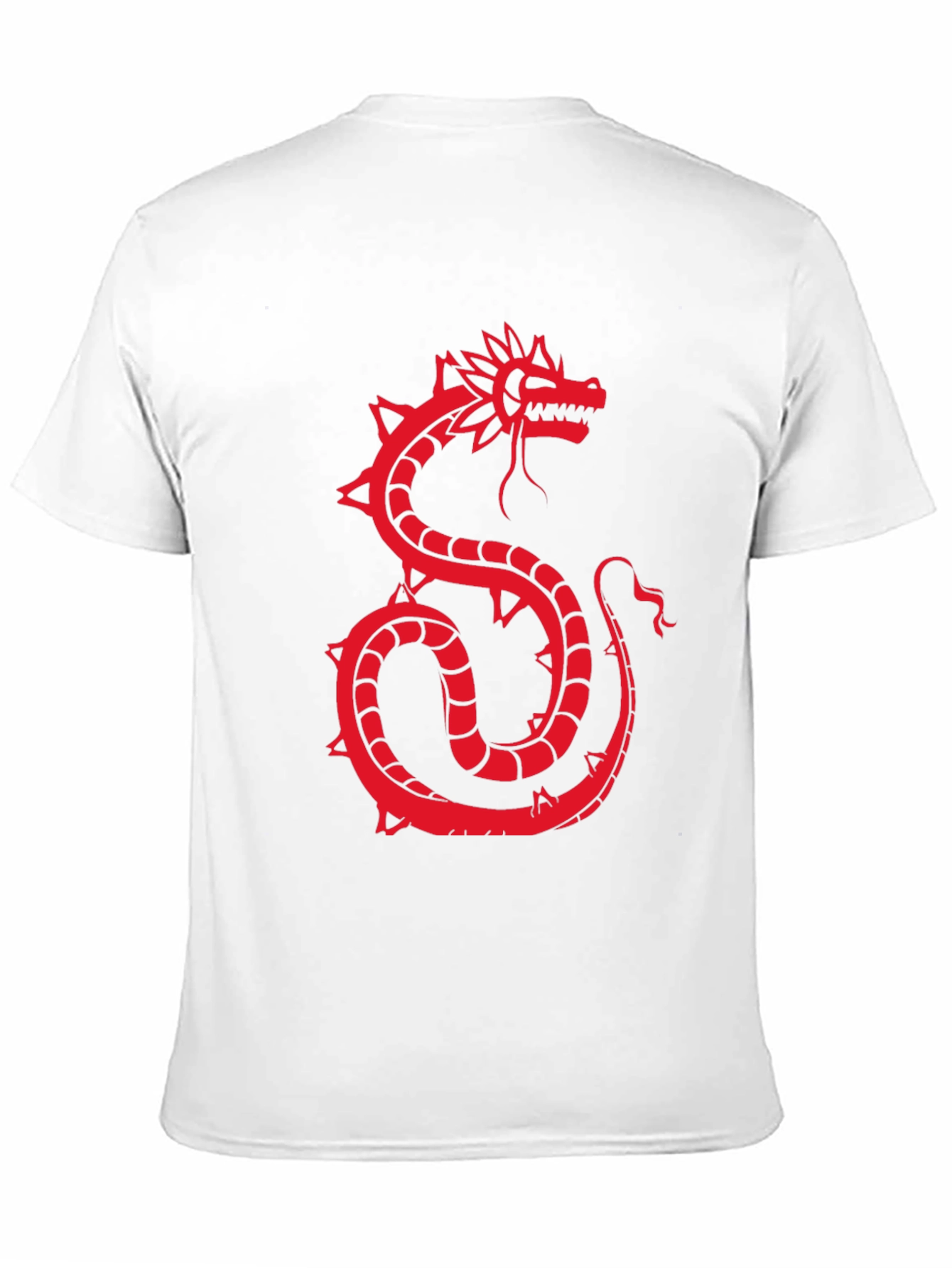 Black Red Dragon Graphic Black T-Shirt view 11