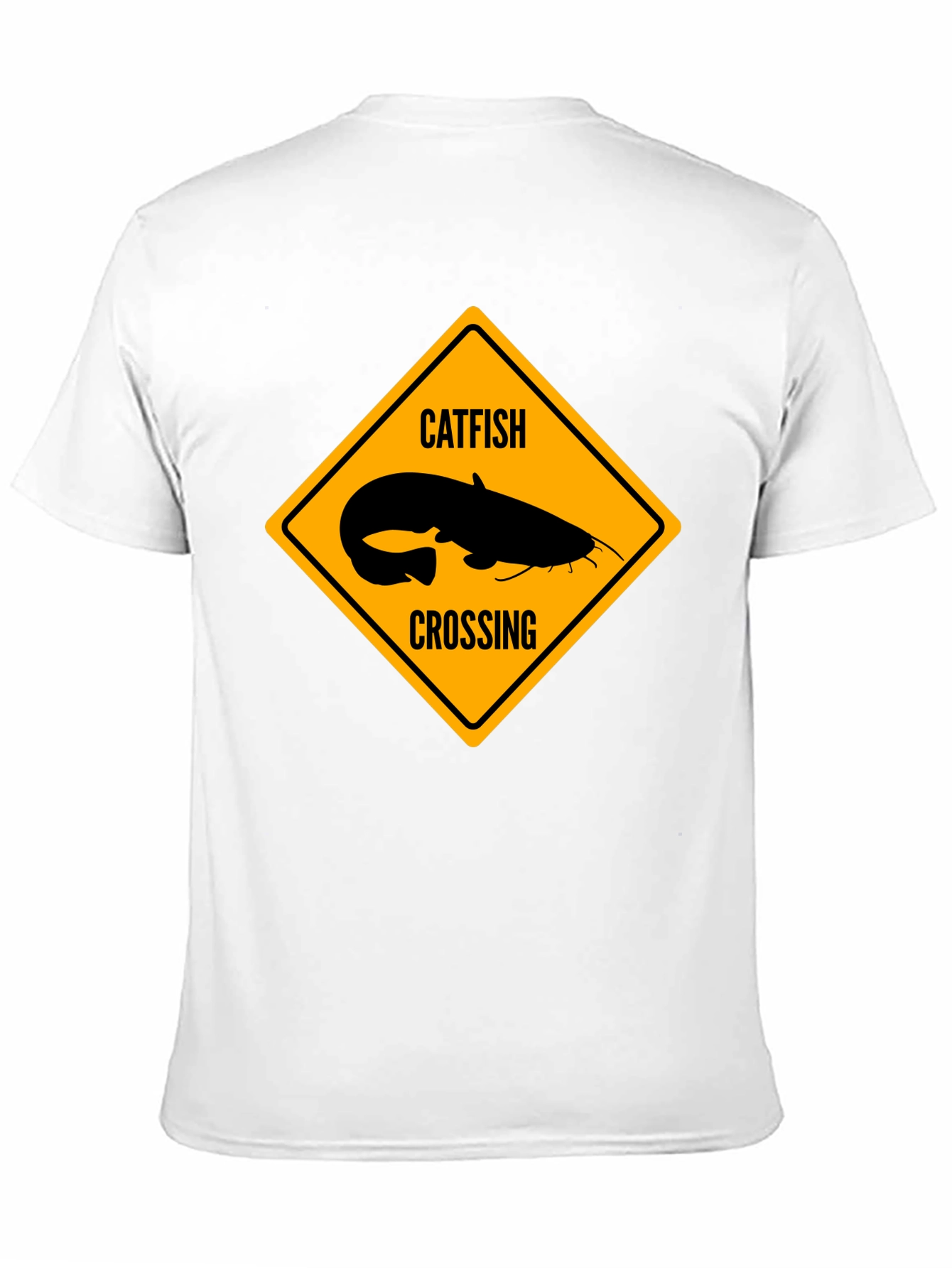 Black Catfish Crossing Graphic T-Shirt - Black view 11