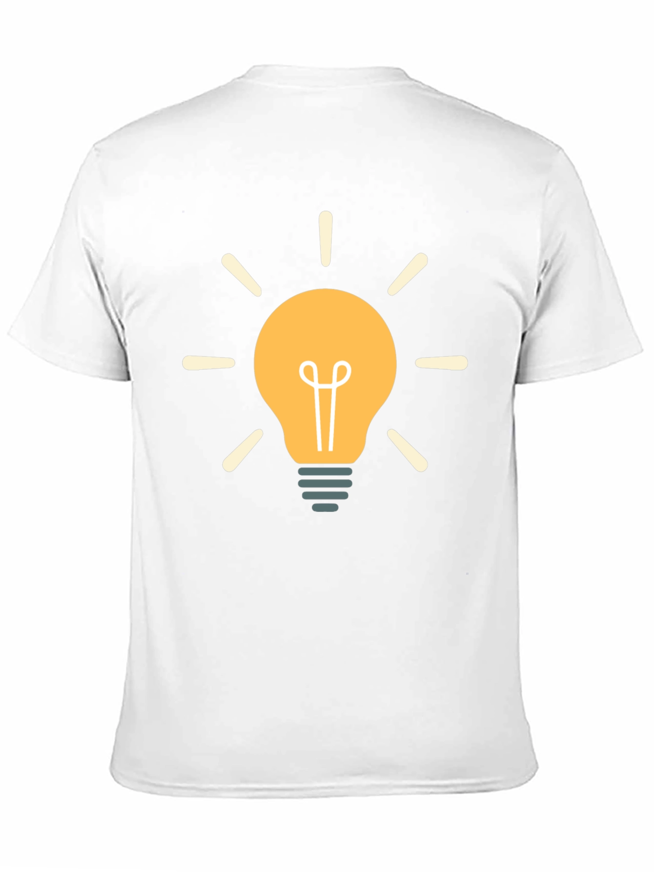 Black Creative Idea Lightbulb Graphic Black T-Shirt view 11