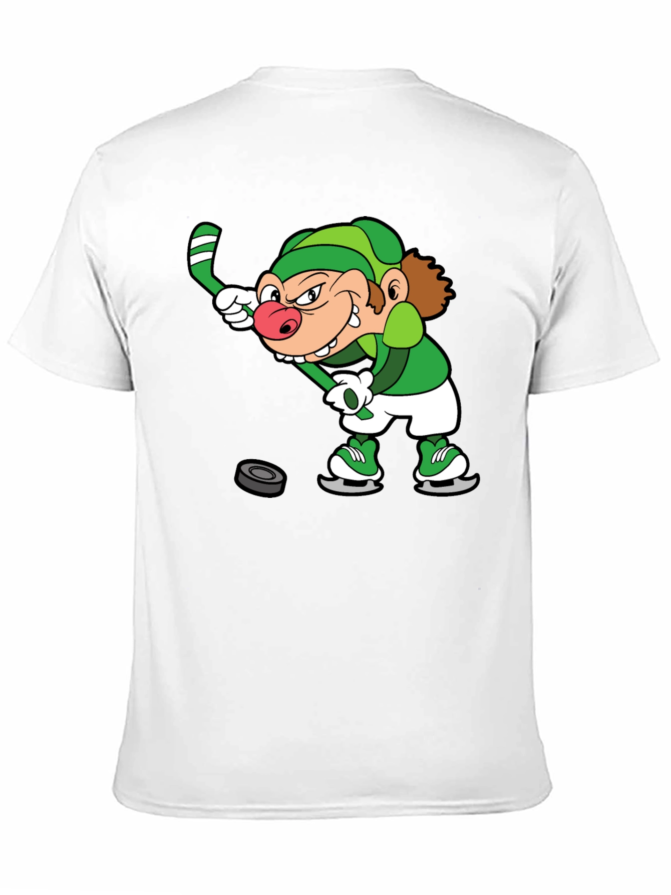 Black Leprechaun Hockey Black T-Shirt view 11