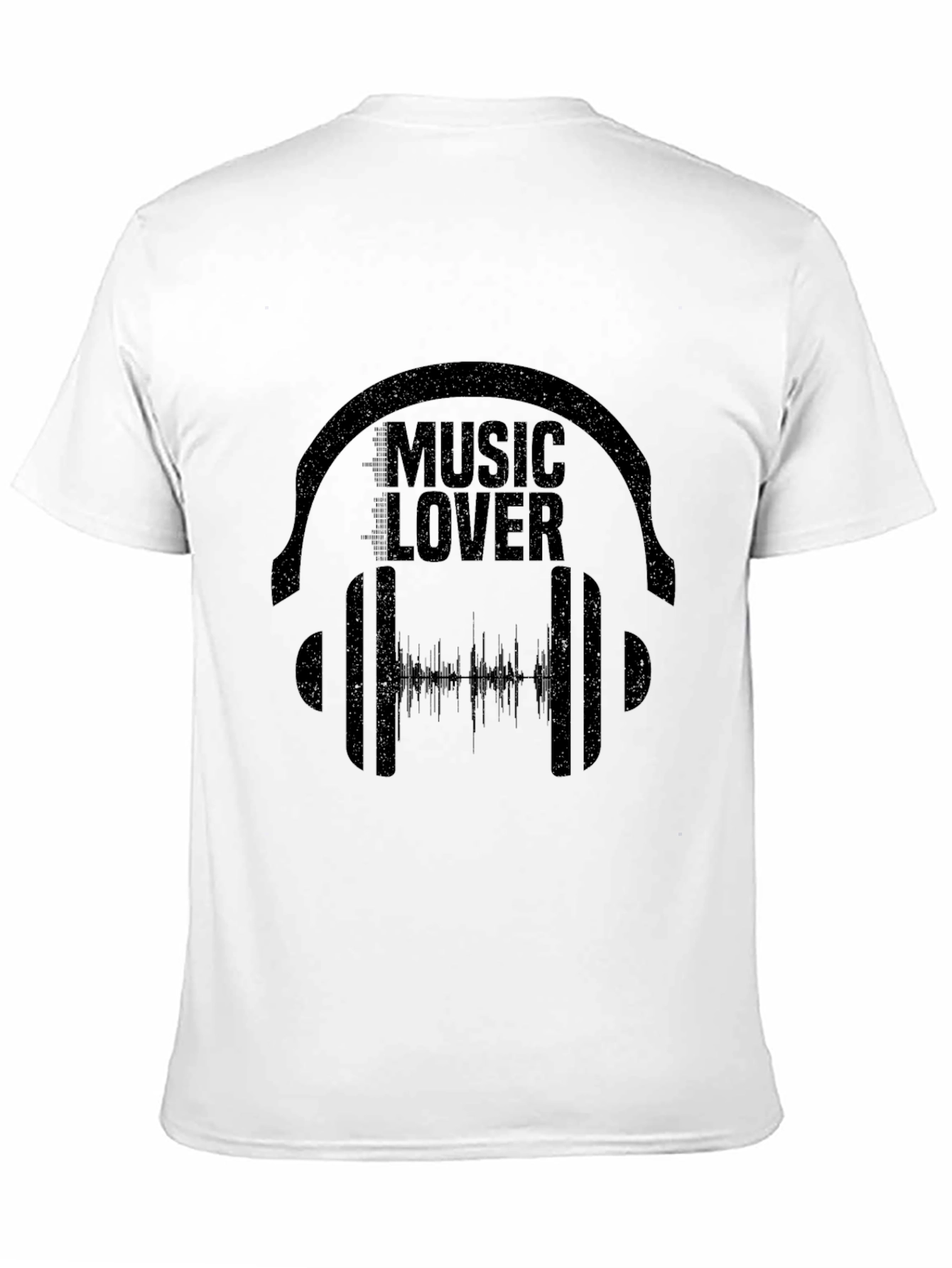 Black Music Lover Graphic T-Shirt - Black Casual Tee view 11