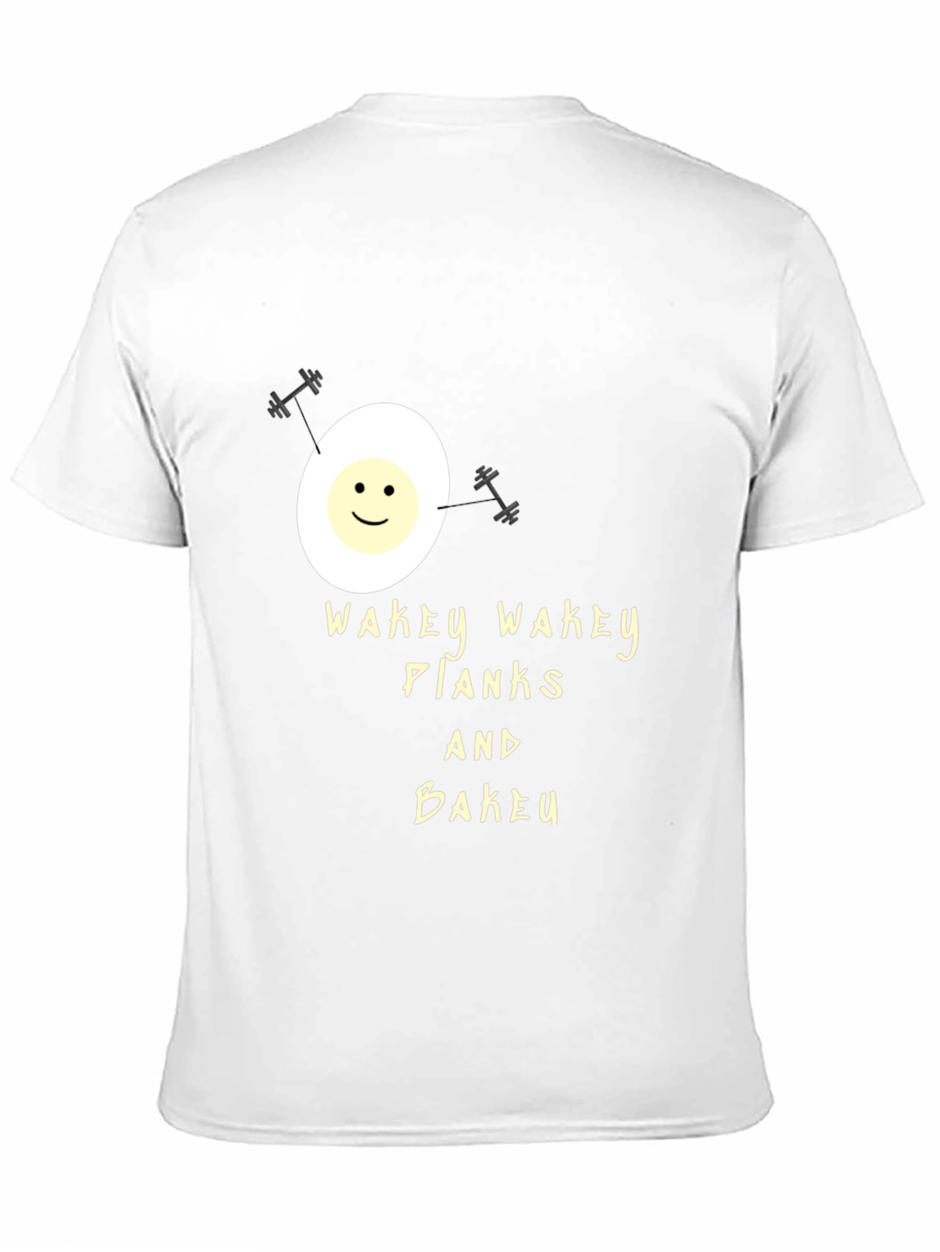 Black Wakey Wakey Planks & Bakey Black Graphic Tee view 11