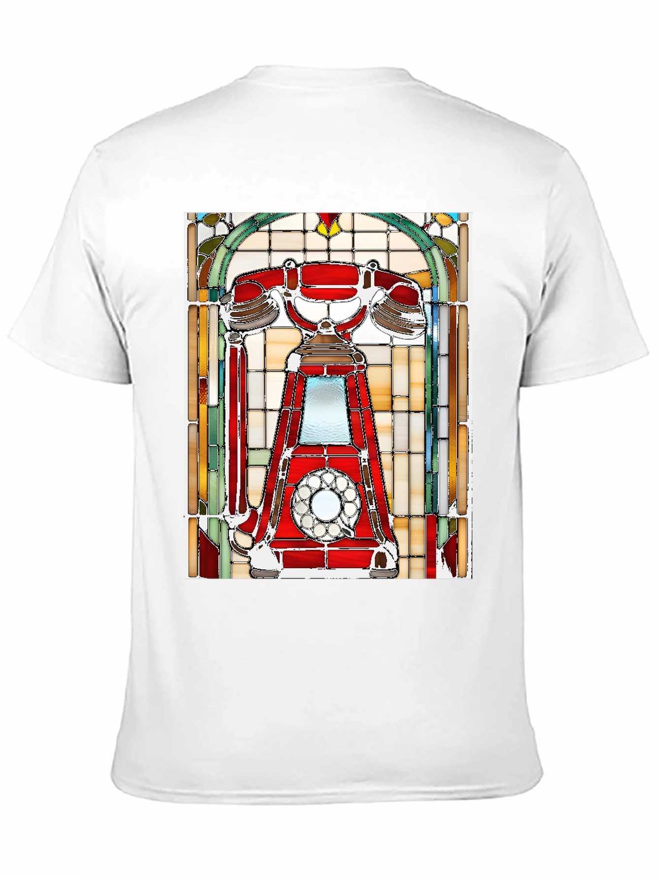 Black Retro Rotary Phone T-Shirt - Classic Design view 11