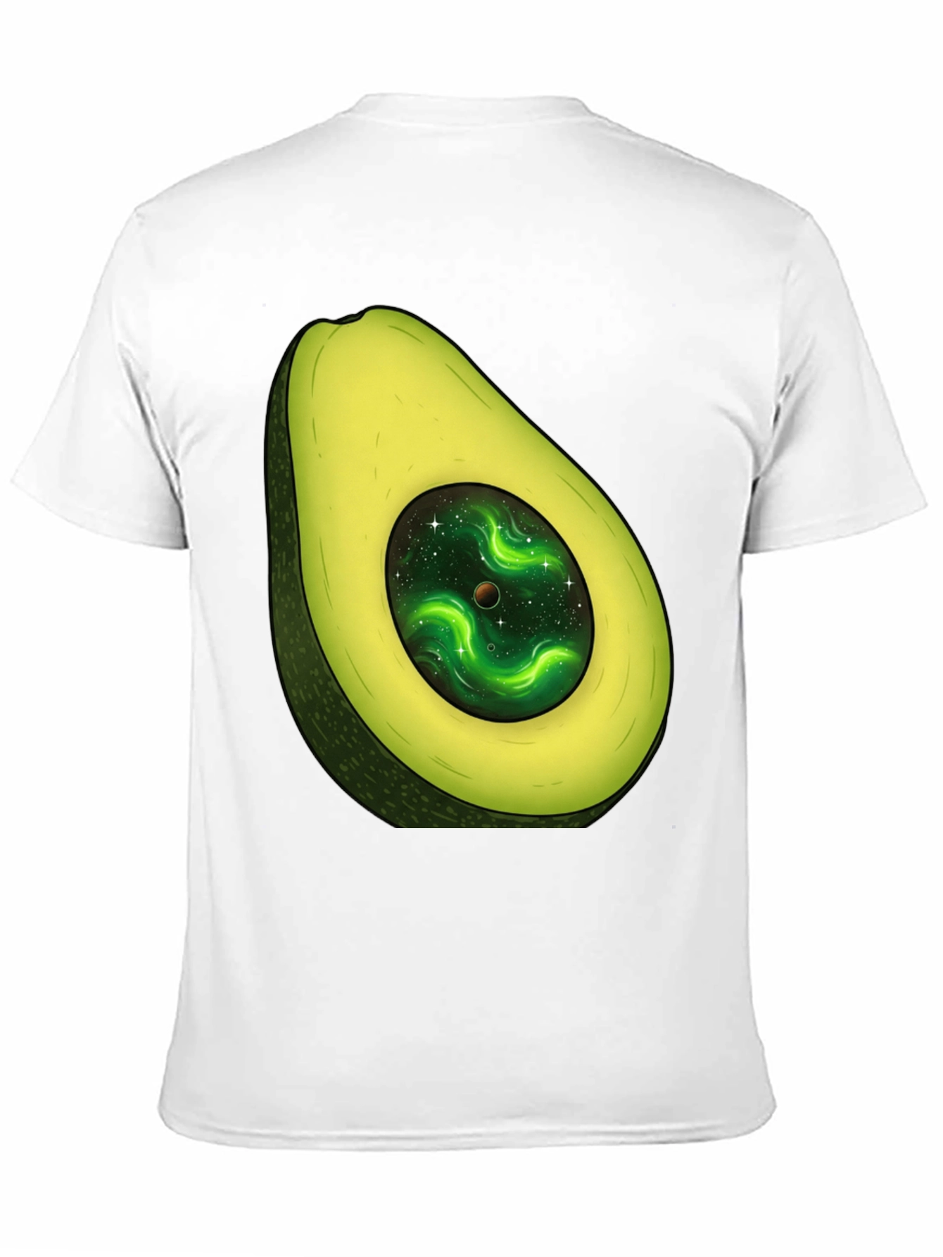 Black Avocado Galaxy T-Shirt - Stylish Unisex Graphic Tee view 11