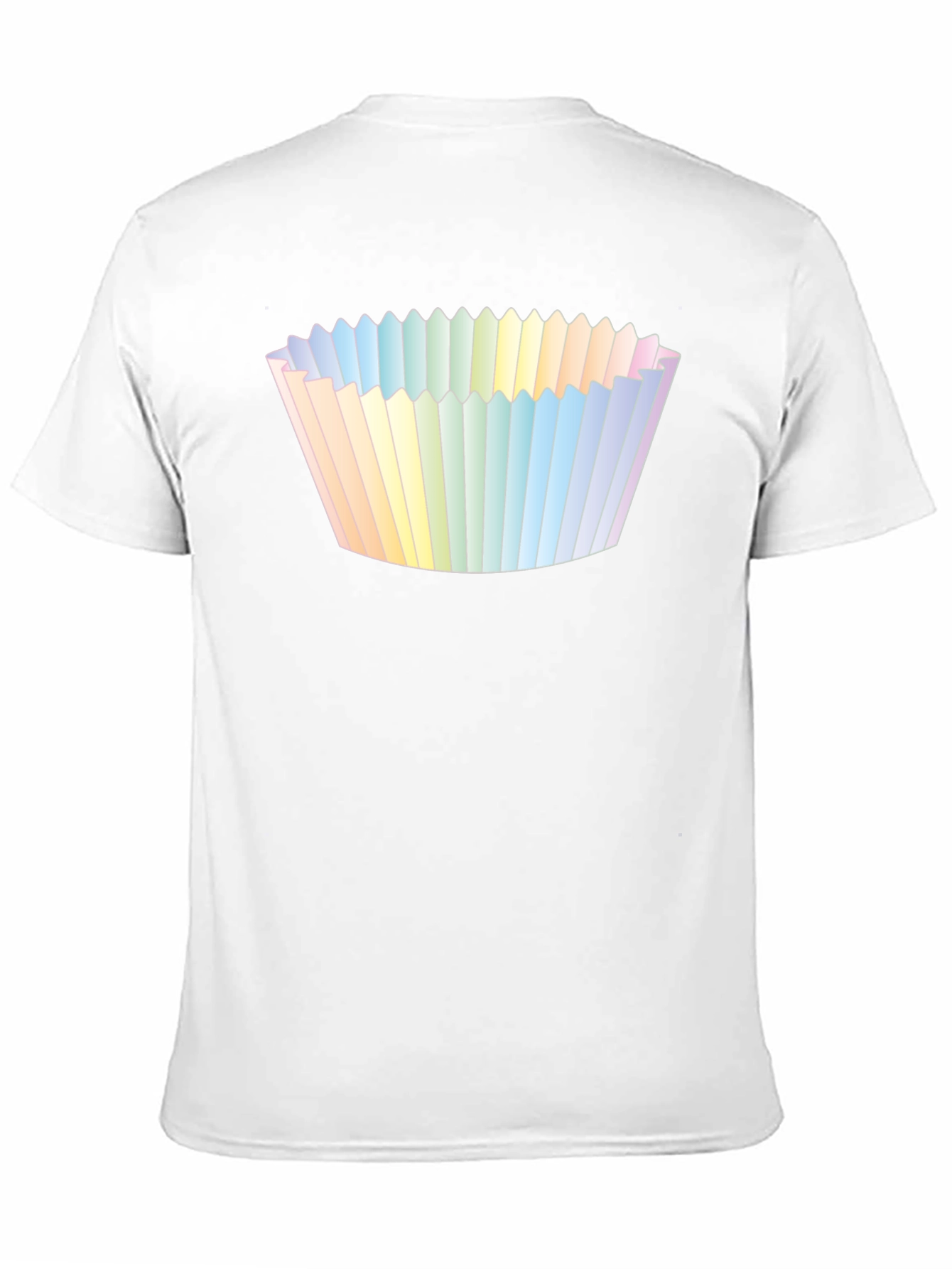 Black Cupcake Liner Graphic Tee - Black Cotton T-Shirt view 11