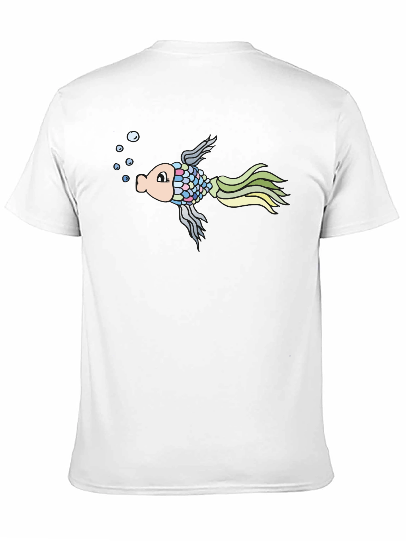 Black Fun Fish Graphic Tee - Men's Black T-Shirt view 11