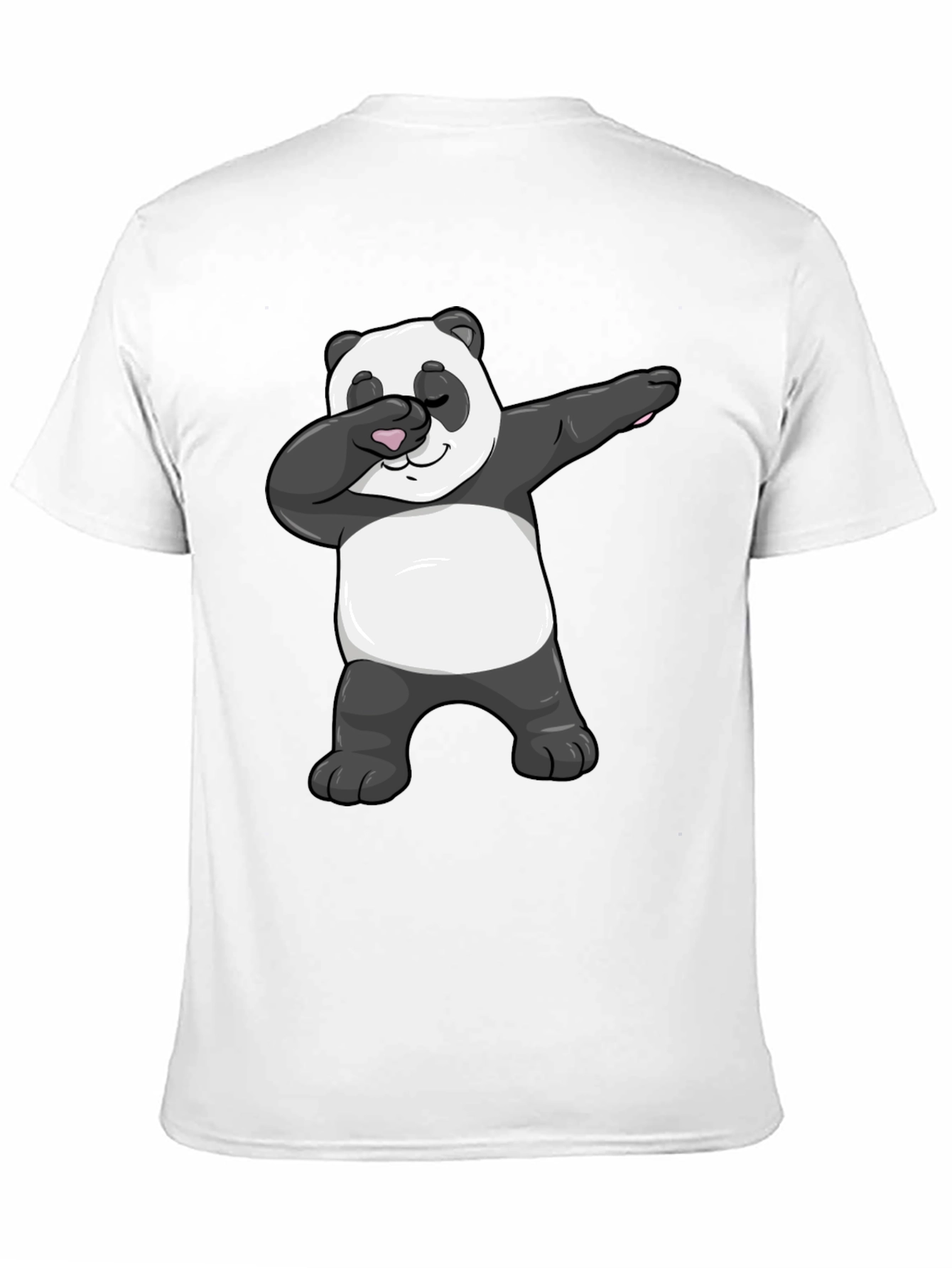 Black Dabbing Panda Graphic Tee - Men's Black T-Shirt view 11