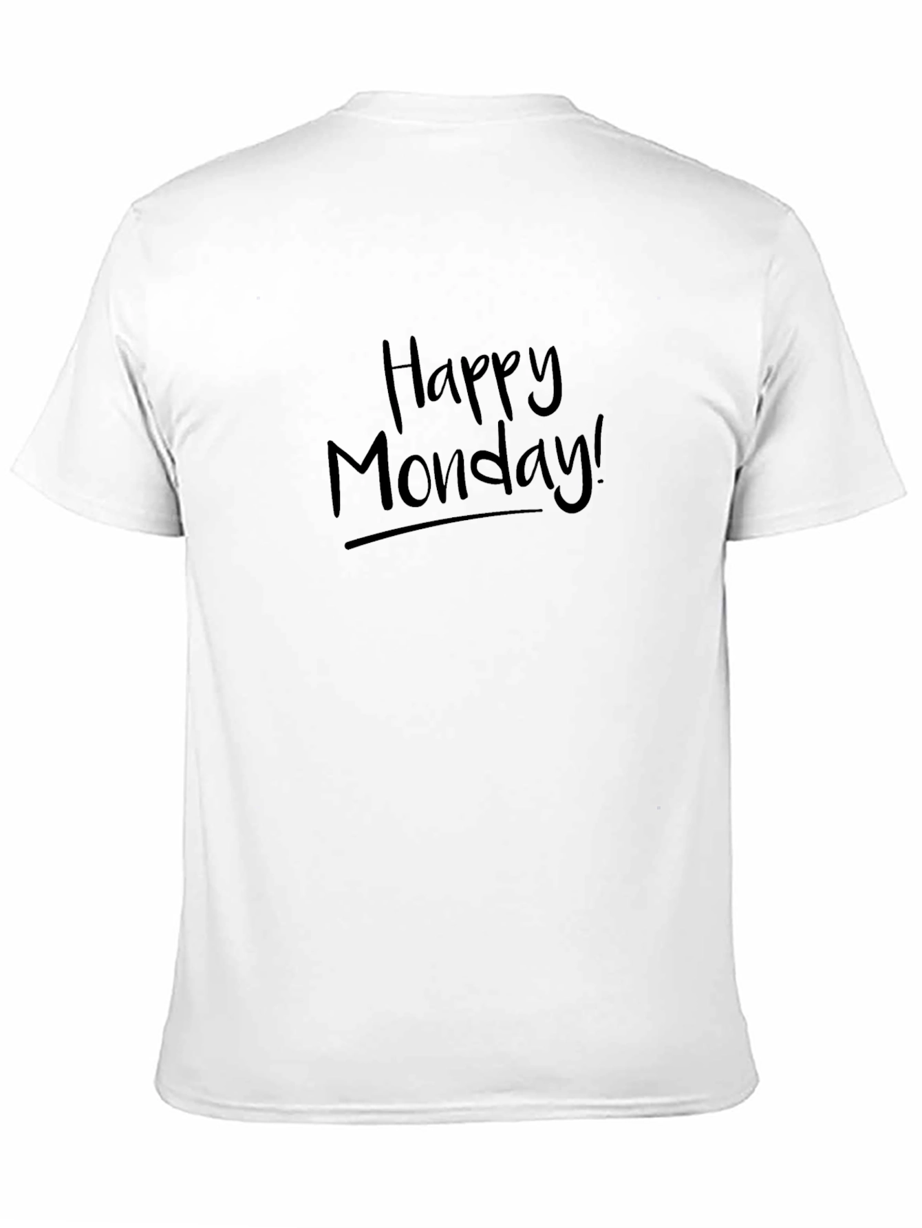 Black Happy Monday Black Graphic Tee Casual Style view 11