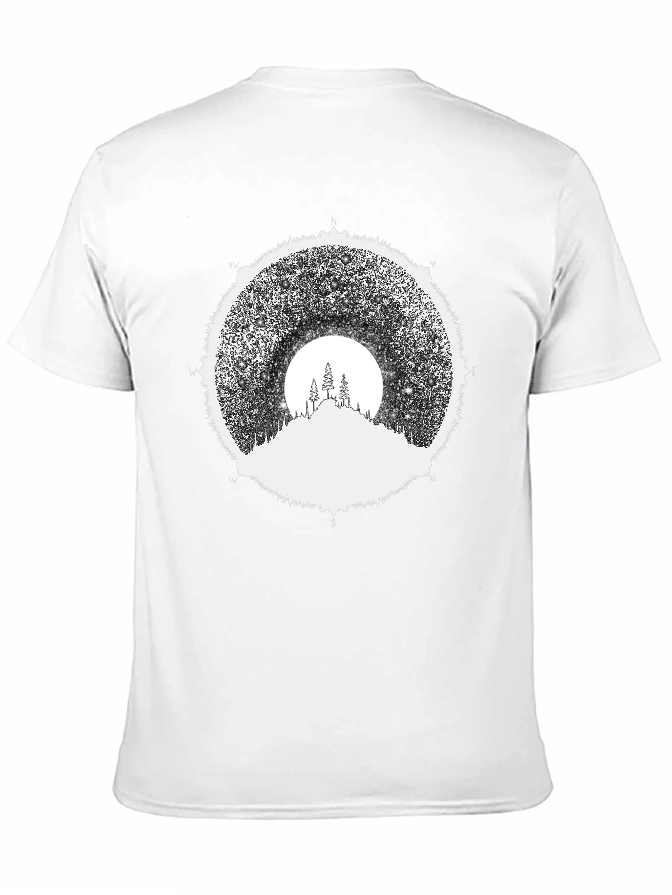Black Stargazer Mountain Tee - Black Graphic T-Shirt view 11