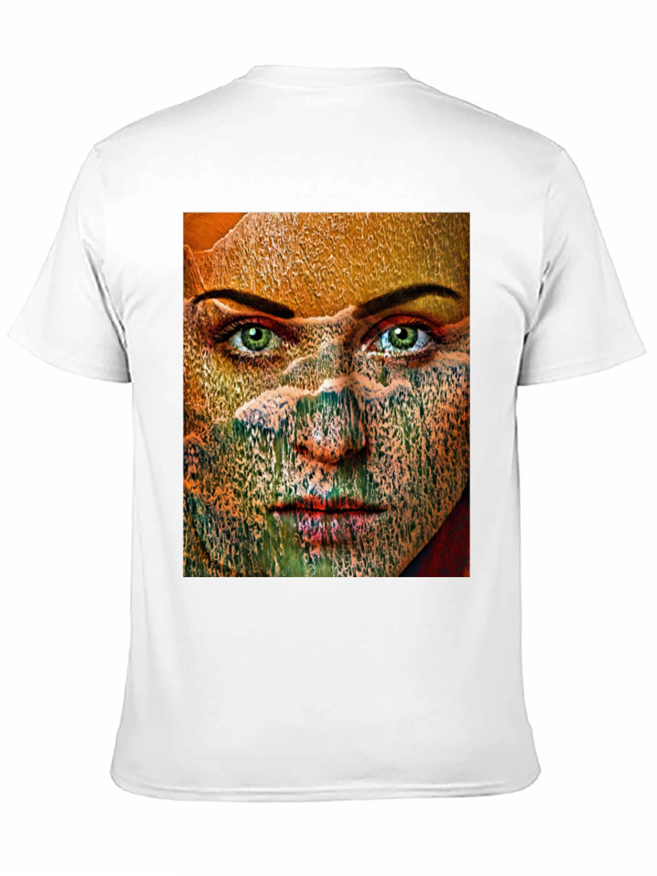 Black Abstract Woman Graphic Print Black T-Shirt view 11