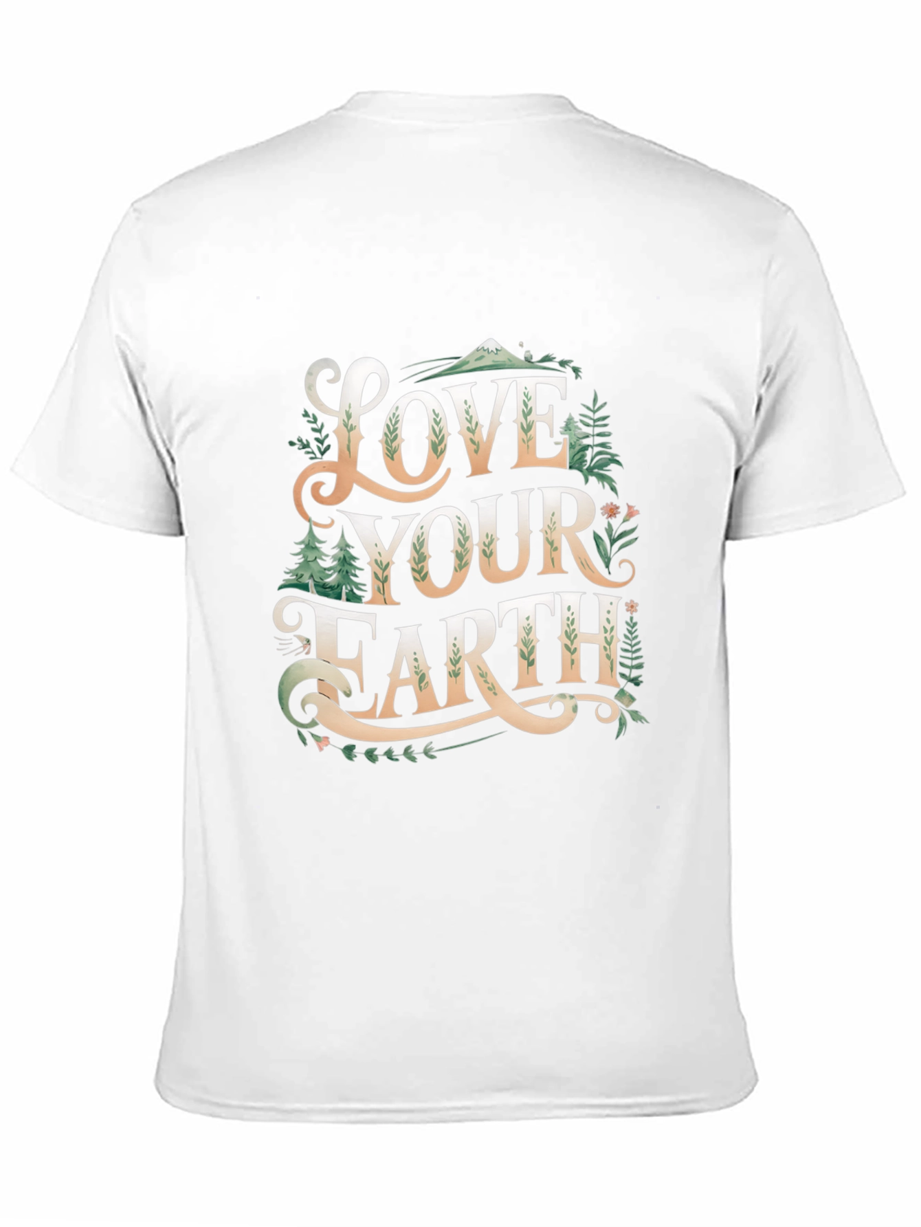 Black Love Your Earth Graphic T-Shirt - Black view 11