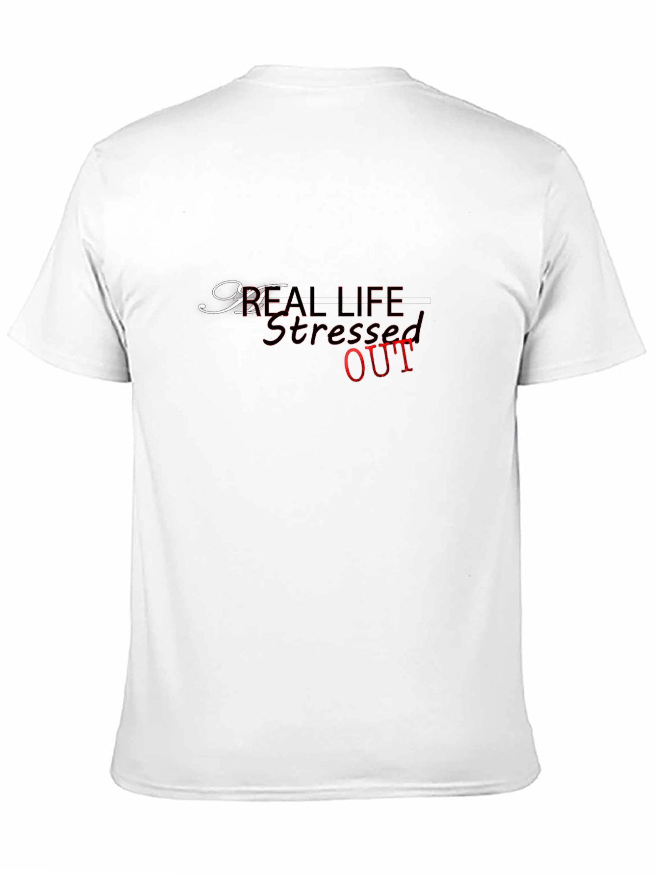 Black Stressed Out T-Shirt: Comfort & Style view 11