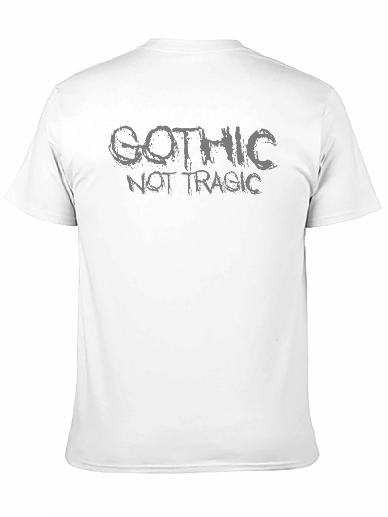 Black Gothic Not Tragic Black T-Shirt view 11