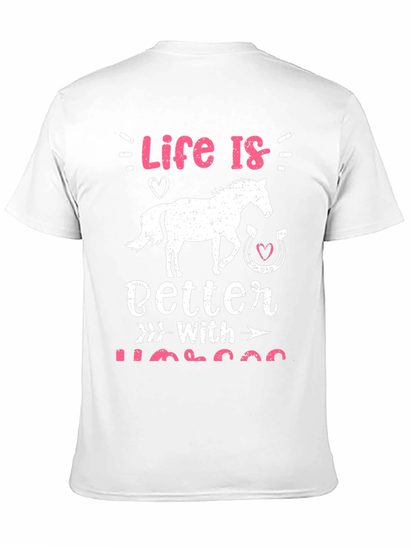 Black Life is Better with Horses Graphic Tee view 11