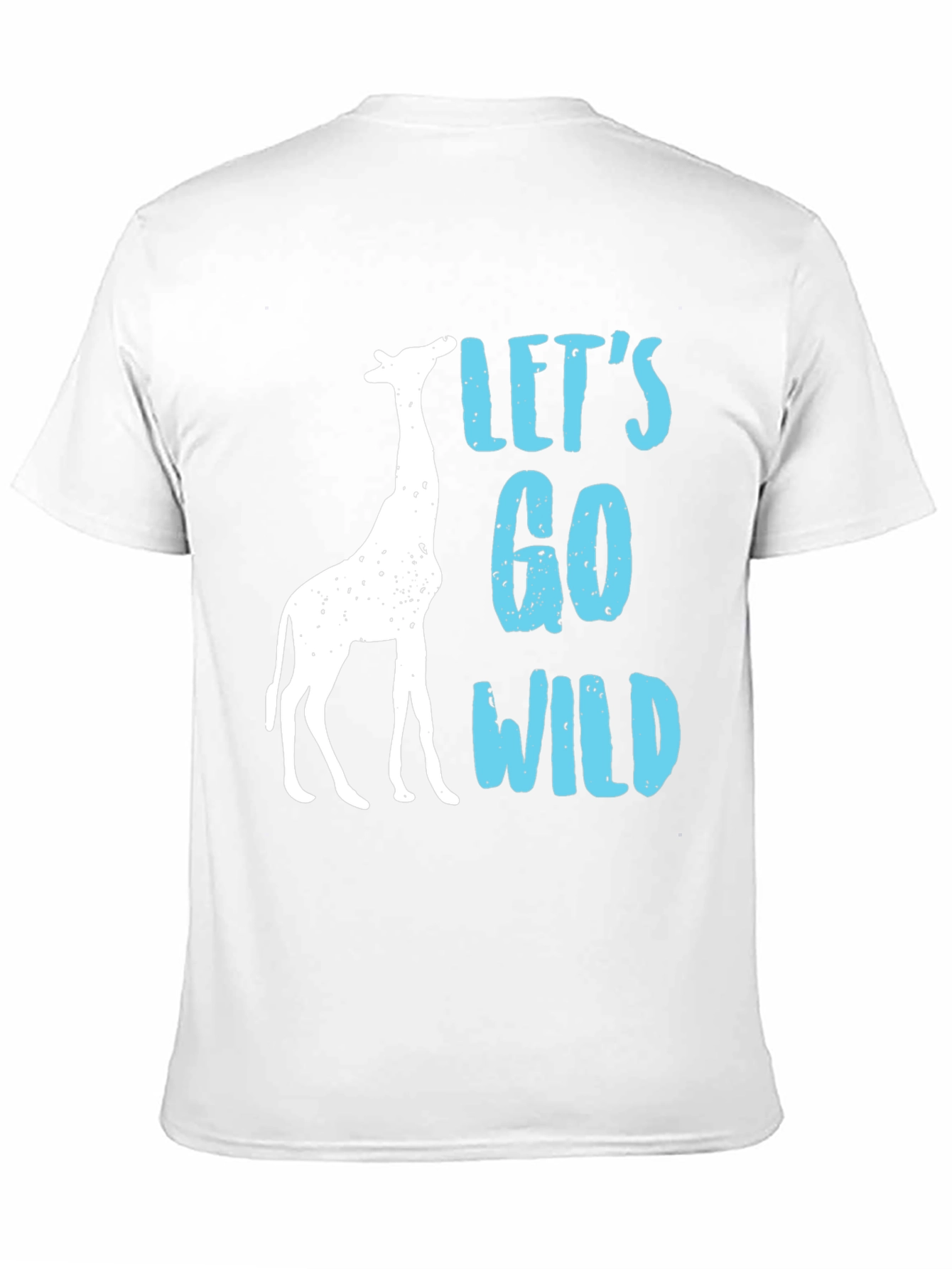 Black Let's Go Wild Giraffe Graphic Tee view 11
