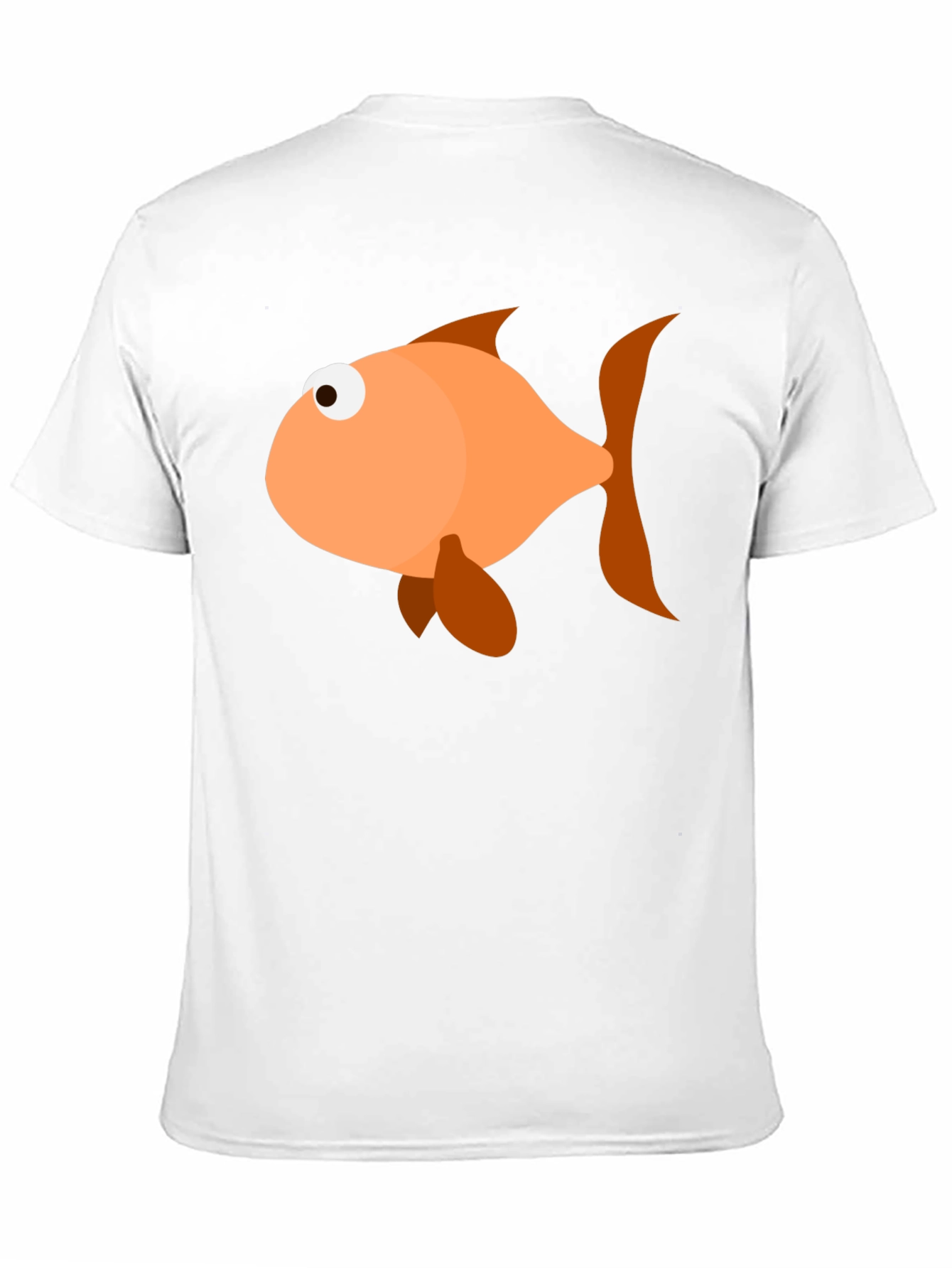 Black Funny Fish Graphic T-Shirt - Black Cotton Blend view 11