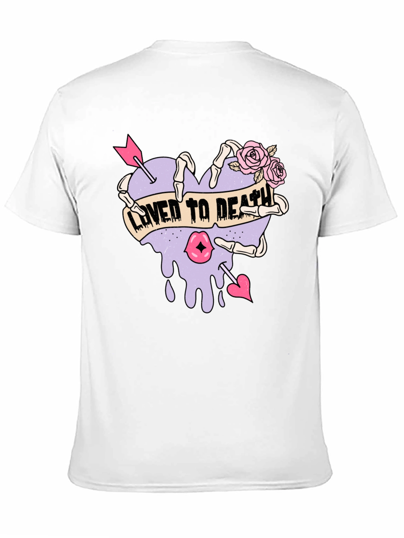 Black Loved to Death Graphic Tee - Unisex view 11