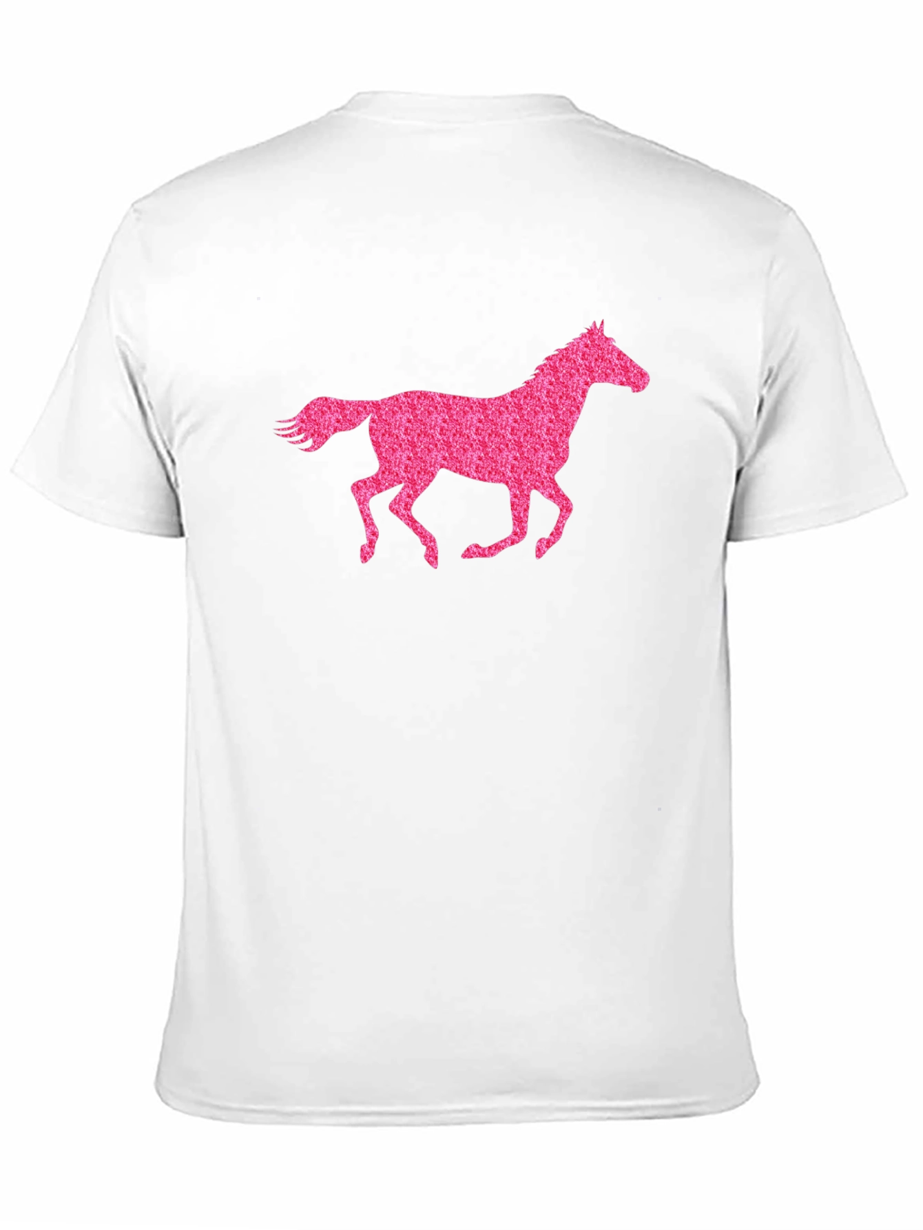 Black Black T-Shirt with Pink Horse Graphic view 11