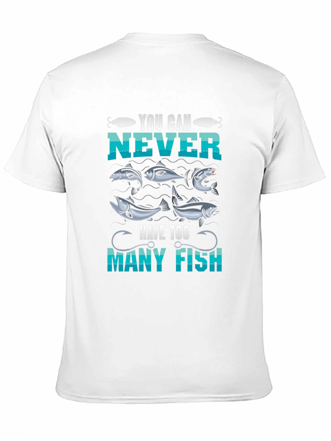 Black You Can Never Have Too Many Fish T-Shirt view 11