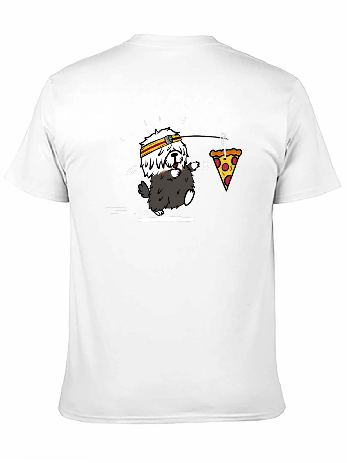 Black Funny Pizza Dog T-Shirt view 11